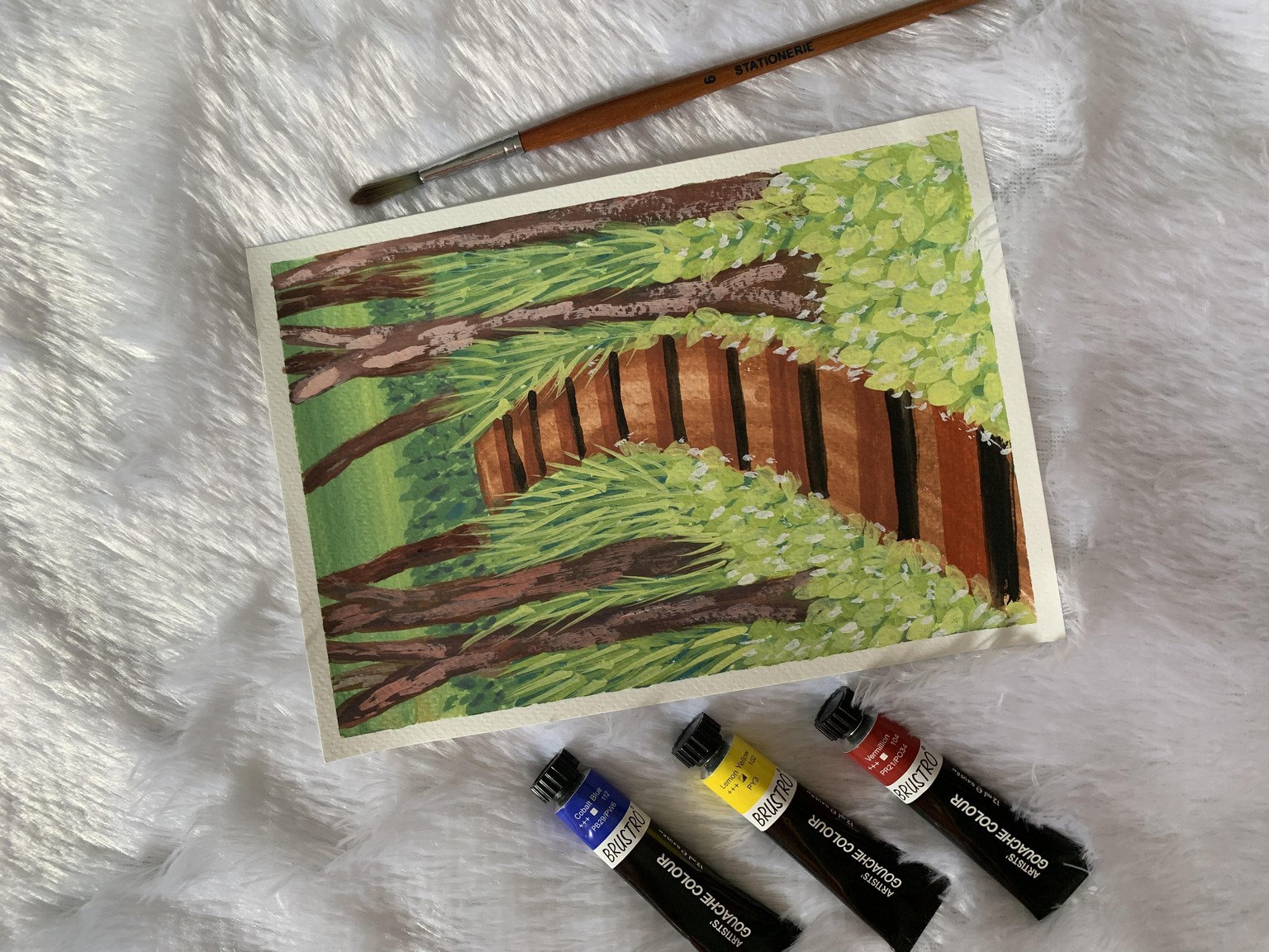 Gouache greens - image 1 - student project
