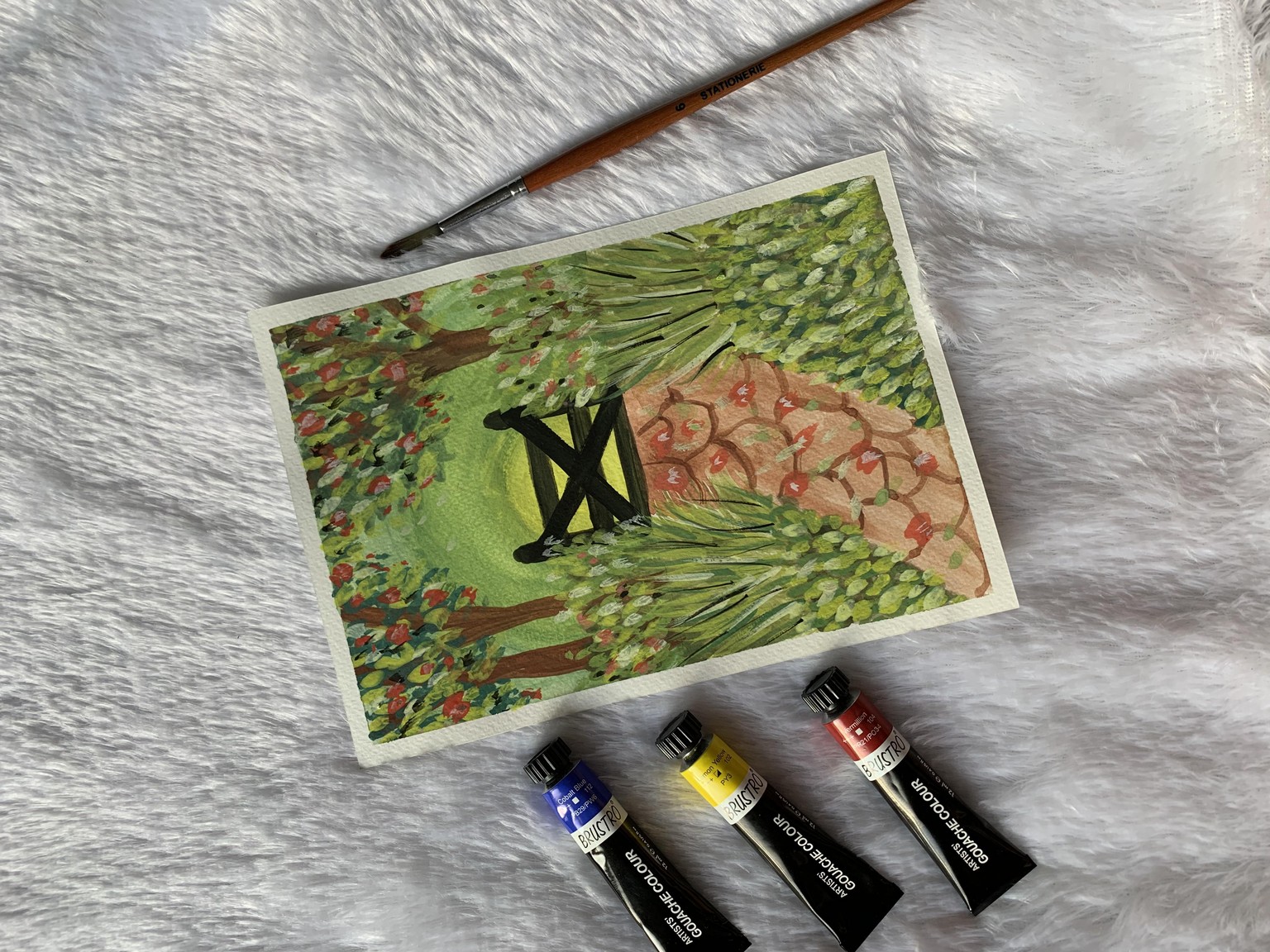 Gouache greens - image 2 - student project