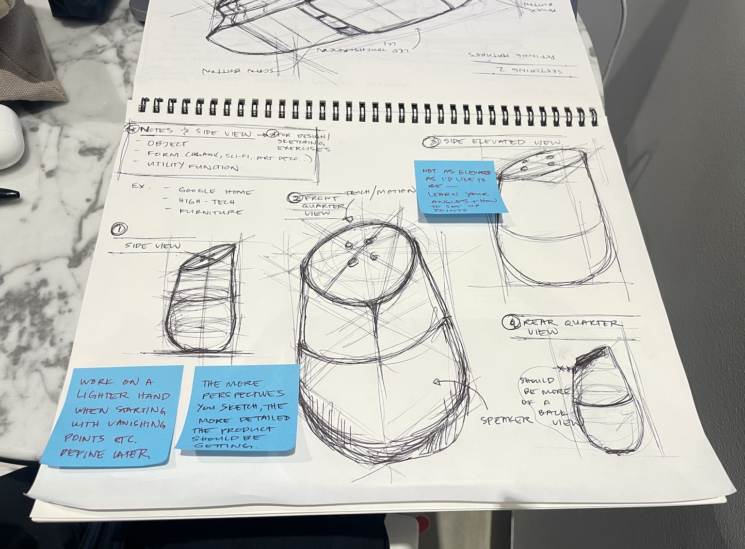 Handheld Product Scanner Ideation Sketch - image 5 - student project