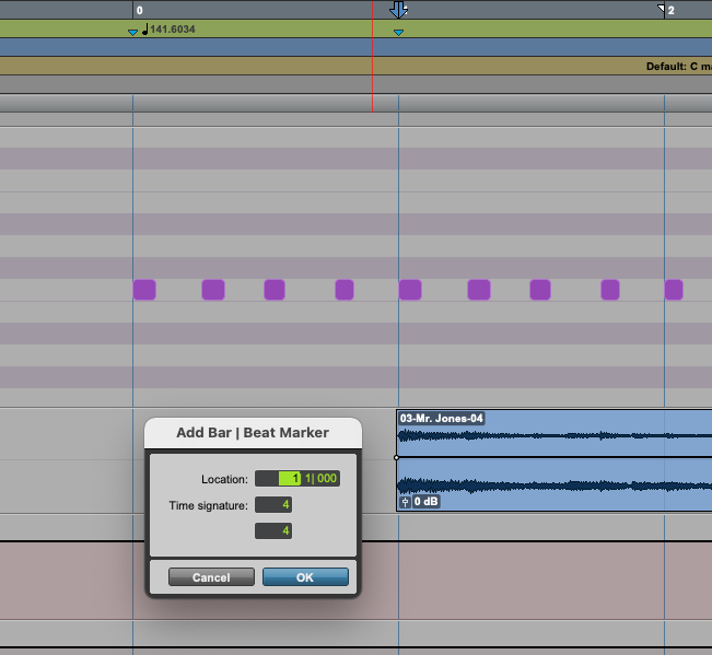 Pro Tools - Tempo Map macro - image 1 - student project