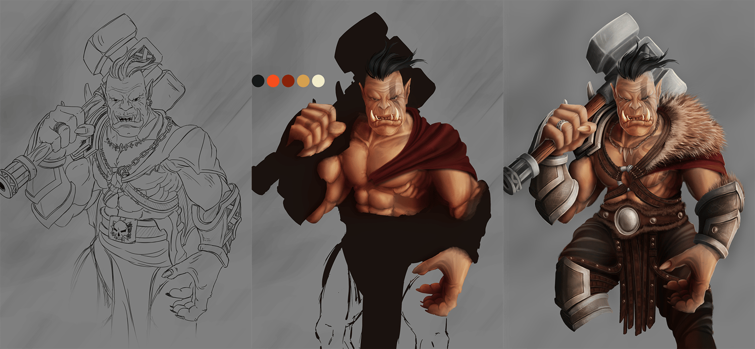 My first Character Illustration - image 2 - student project