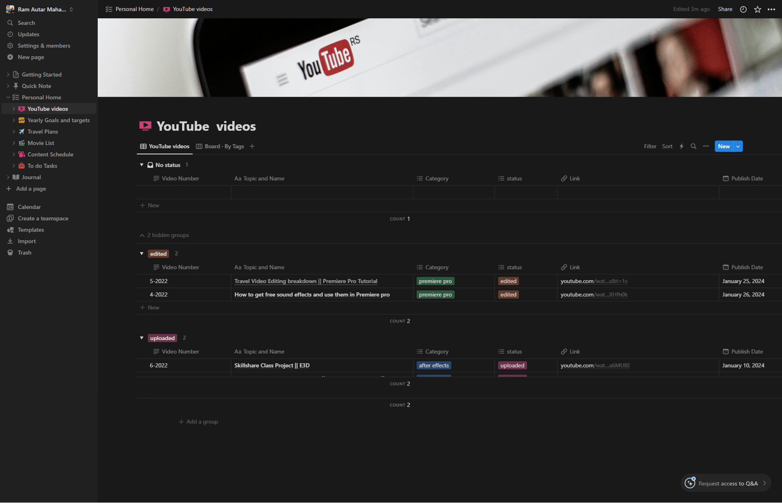 Getting started with Notion - image 5 - student project