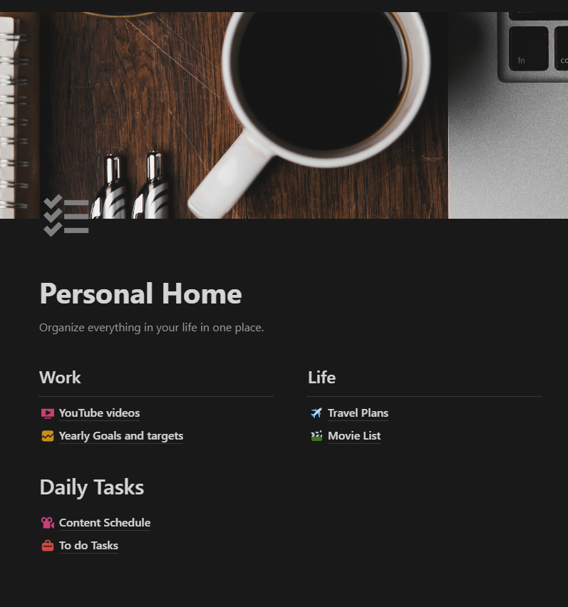 Getting started with Notion - image 1 - student project