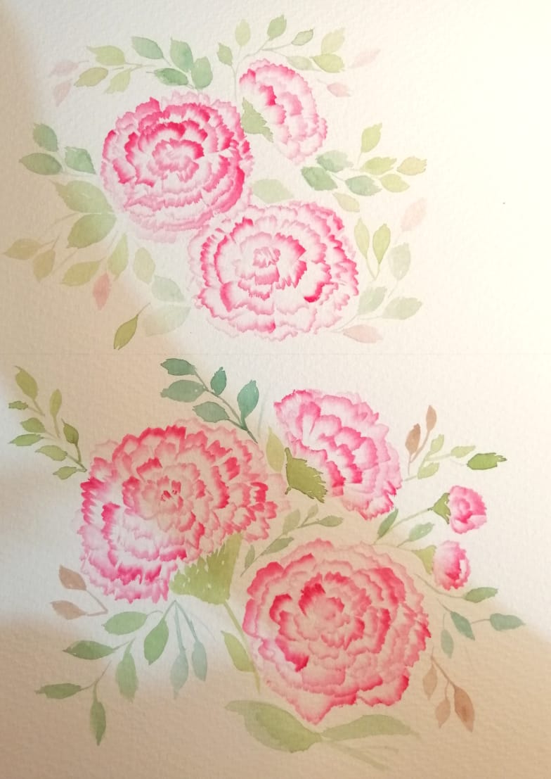 My carnation bouquet - image 1 - student project