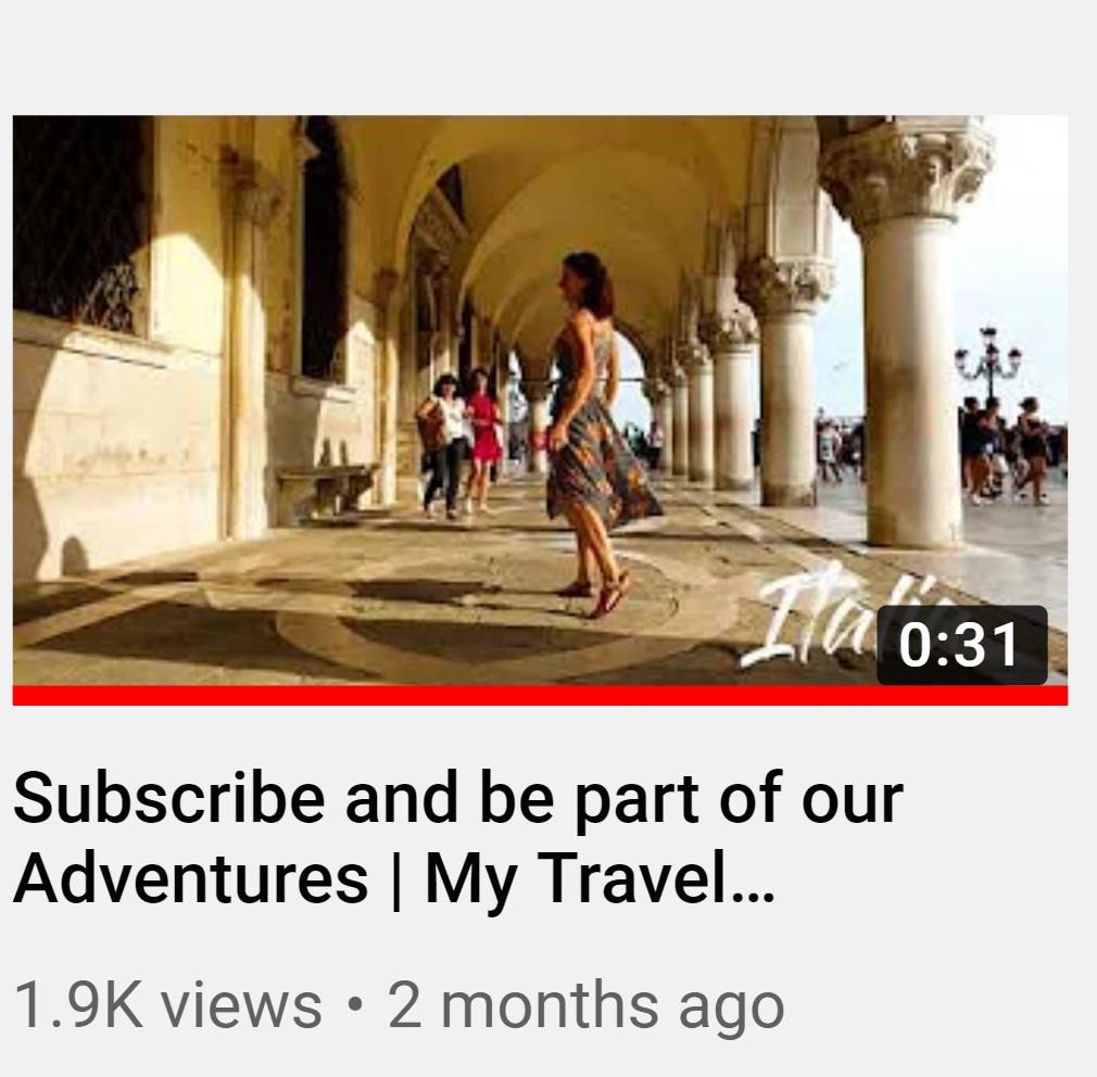Youtube Channel/ My travel Journal Vlog - image 1 - student project