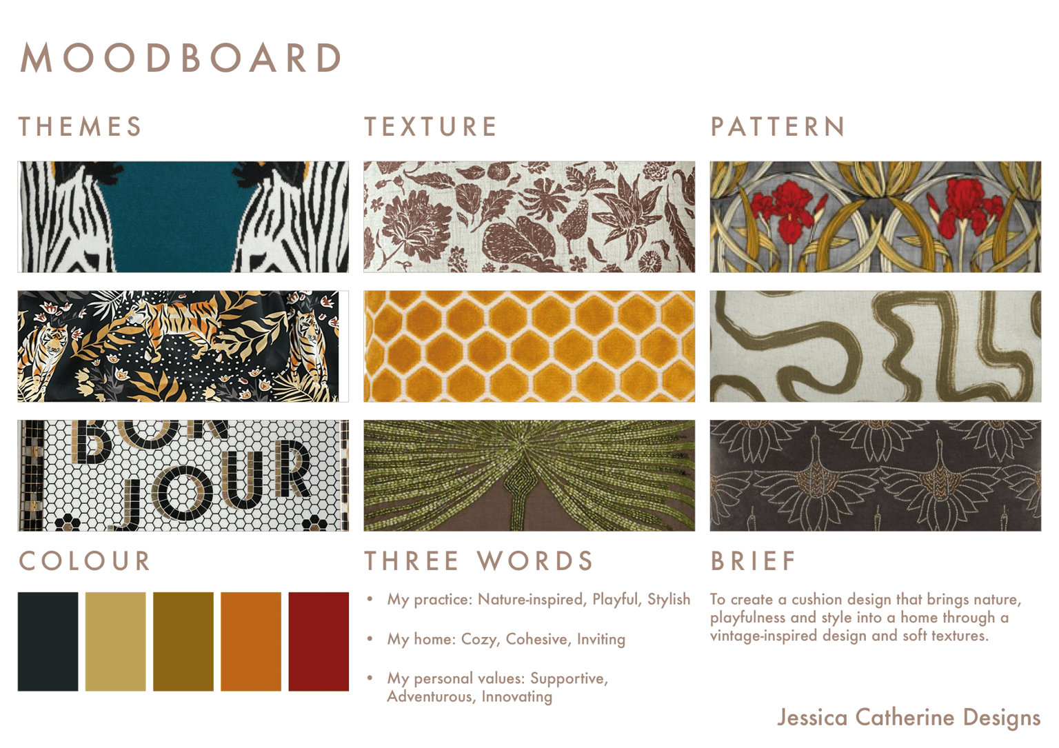 Jessica Catherine Designs Mood Board - image 1 - student project