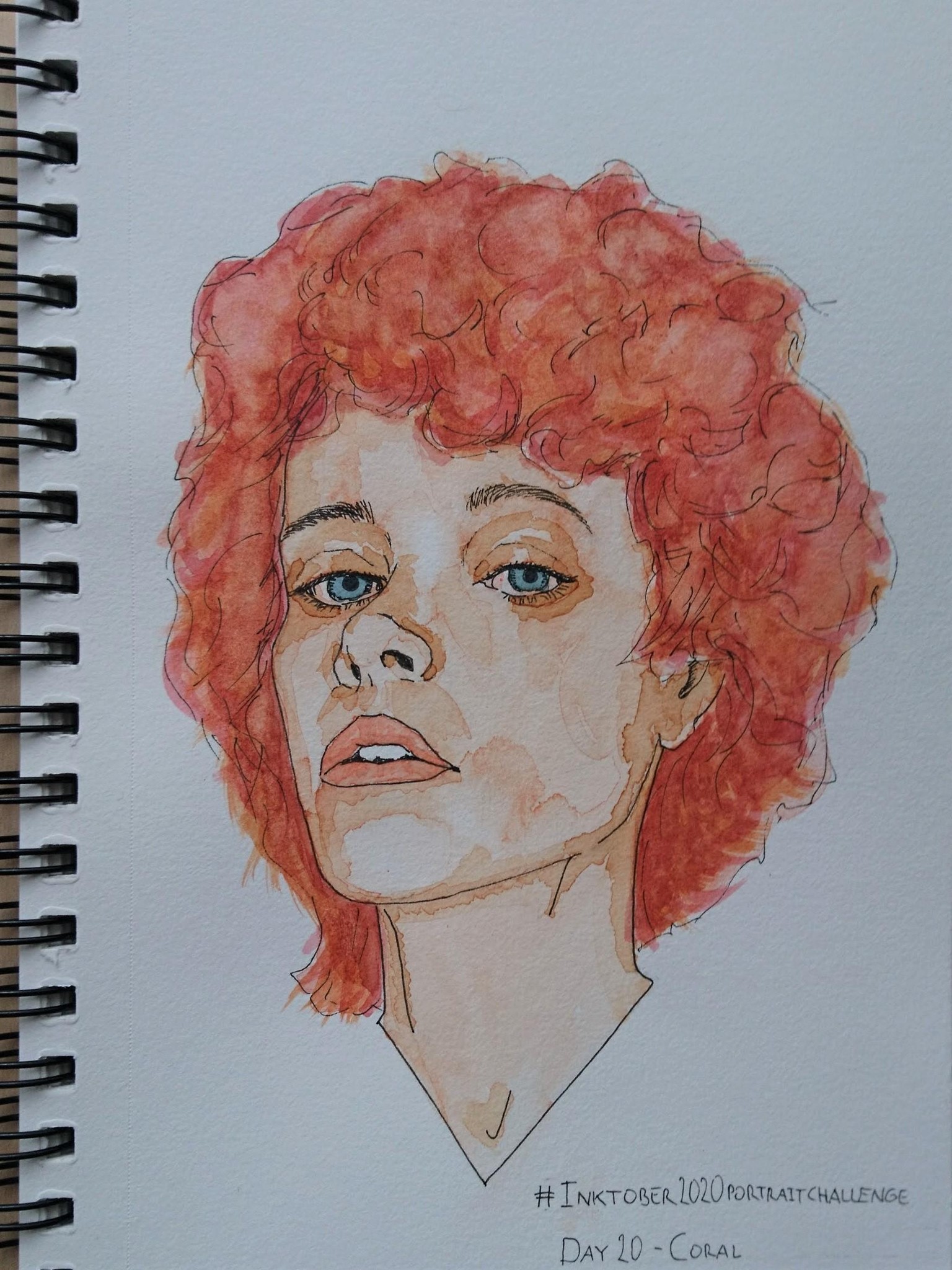 Watercolor portrait - image 1 - student project