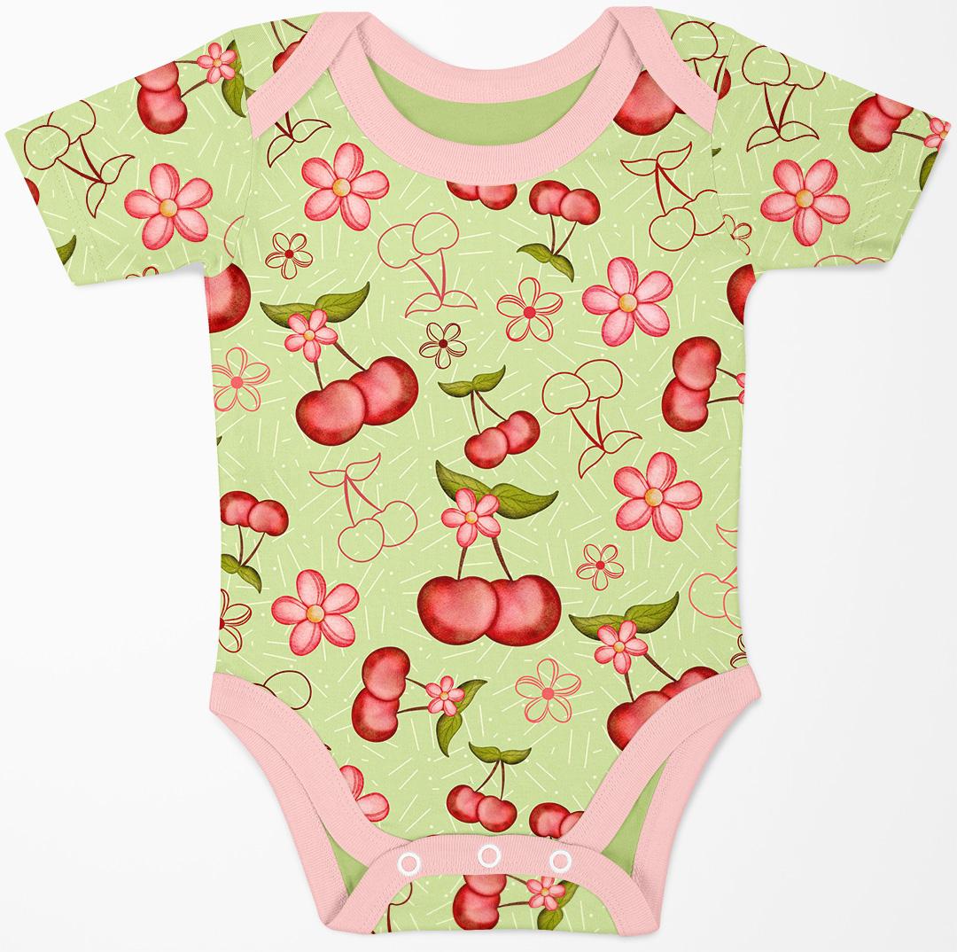 Tossed Cherries and Blossom Pattern - image 2 - student project