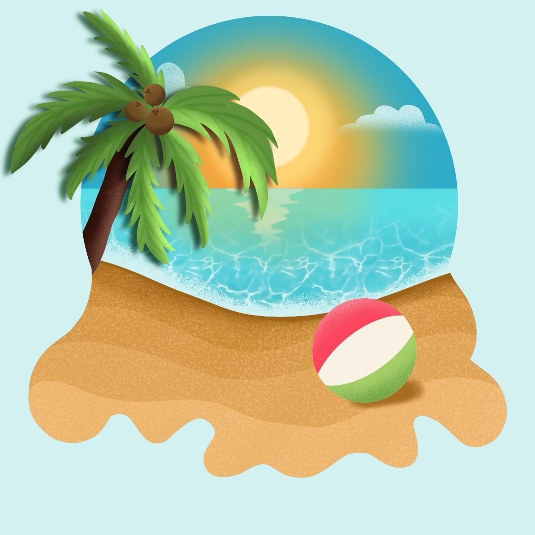 Summery Beach Flo - image 1 - student project
