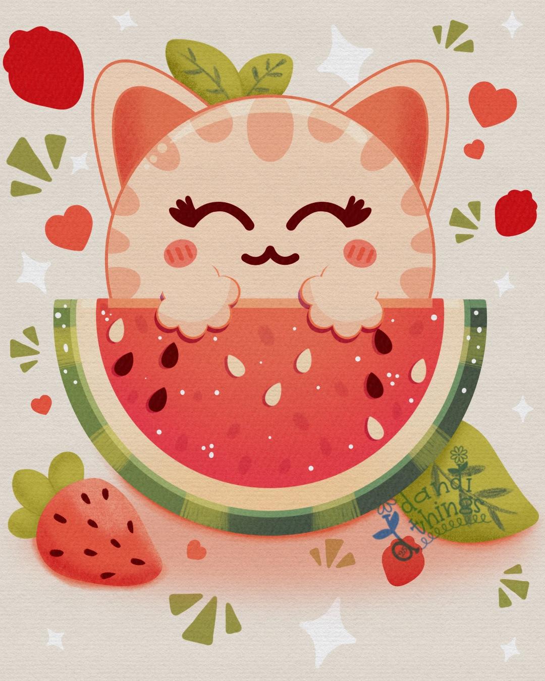 Kitty Kartell Strawberry Watermelon Mint Extravaganza - image 1 - student project