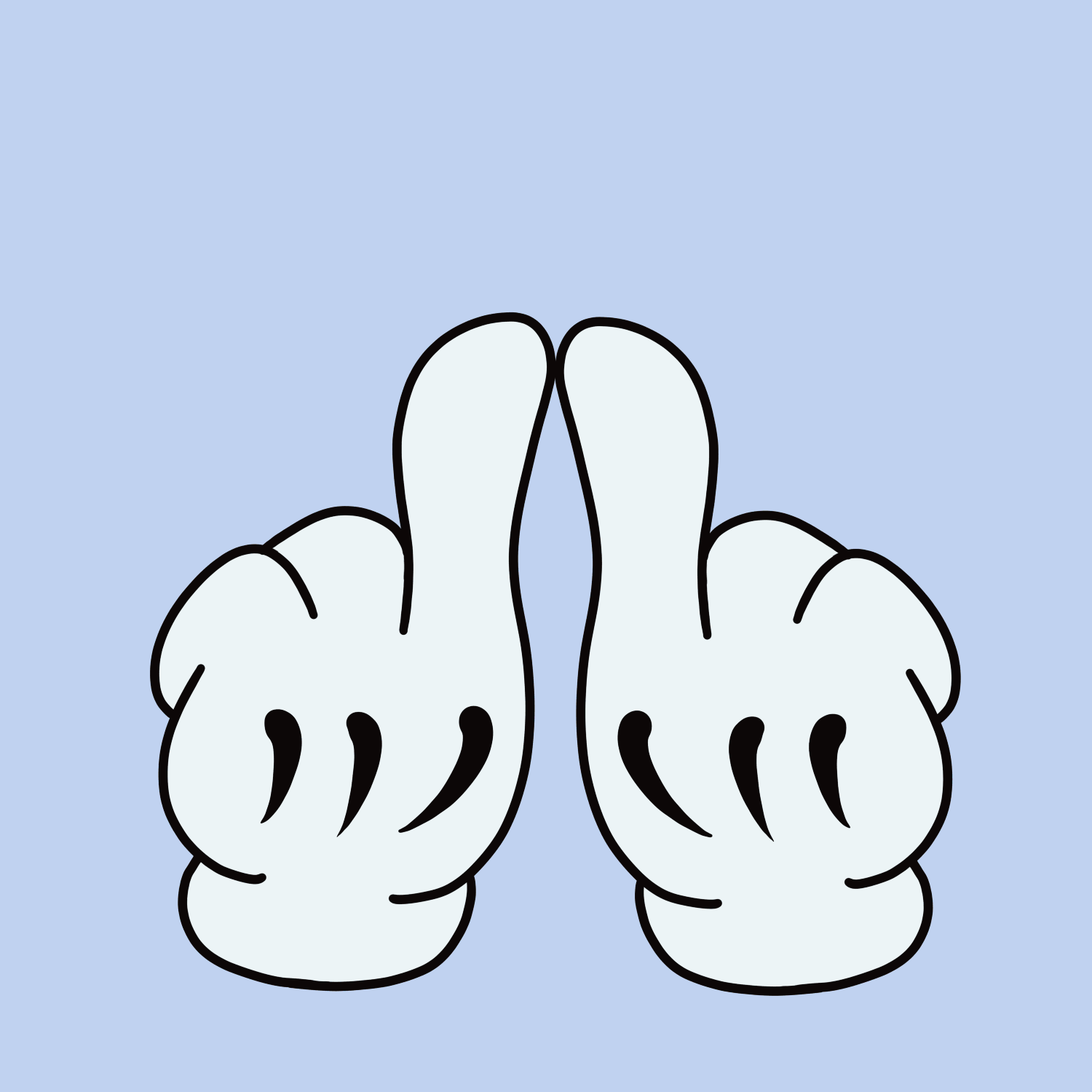 Cartoon Love U hands - image 1 - student project