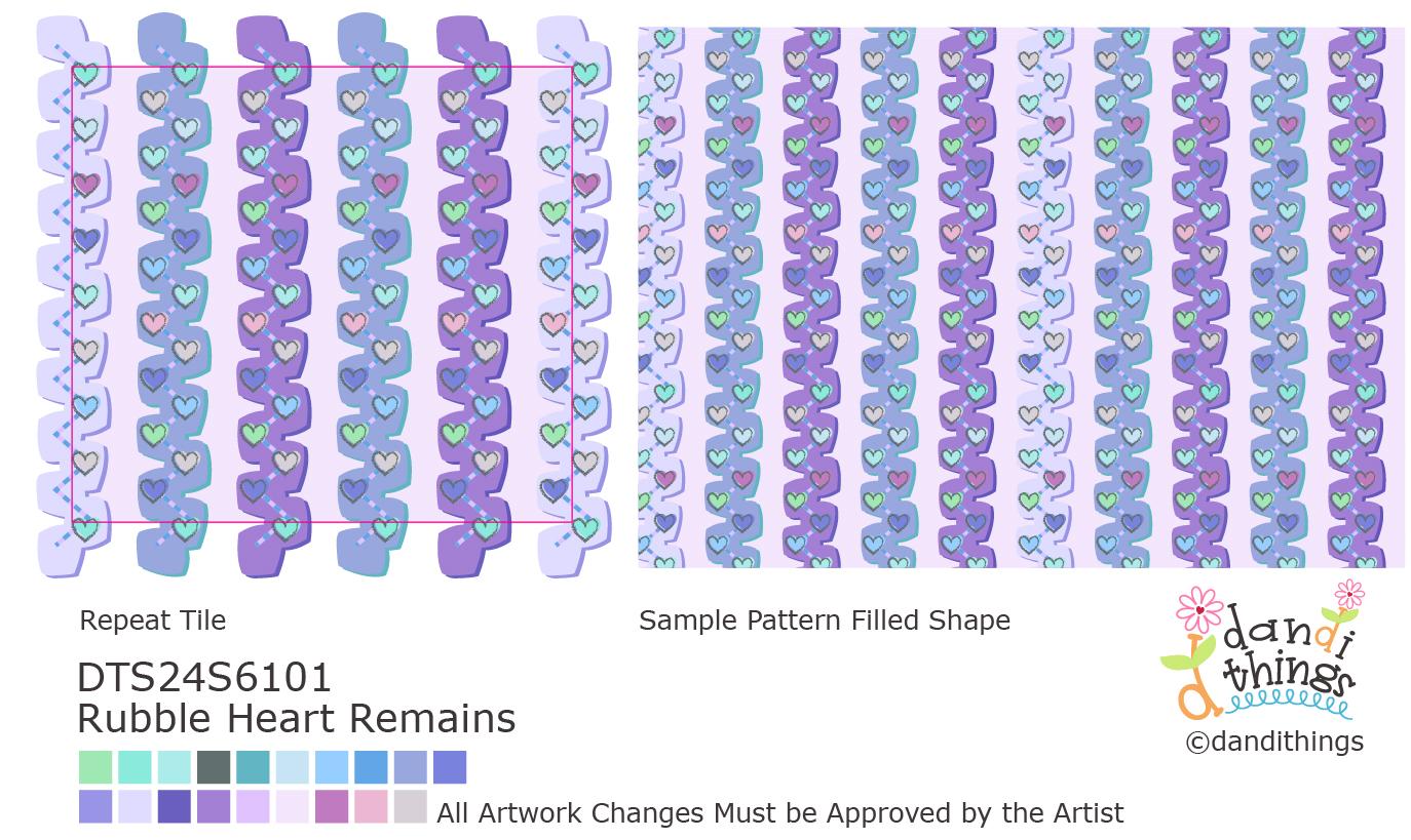 Rubble Heart Remains Pattern - image 1 - student project