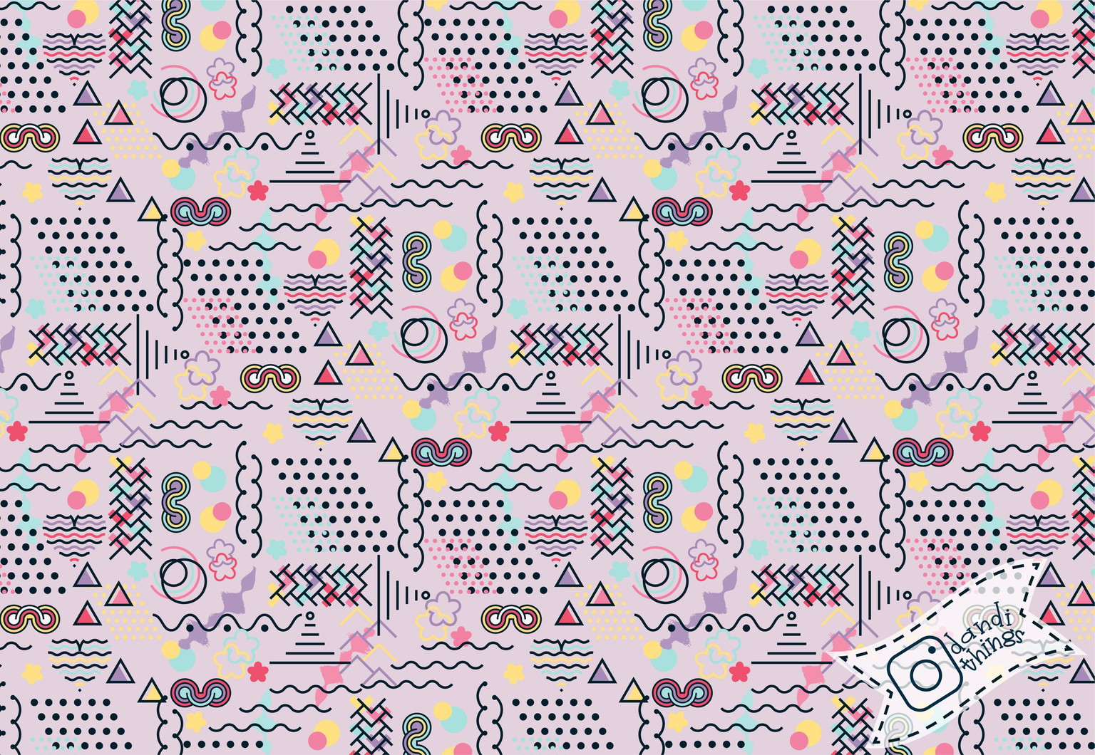 Memphis Pop Patterns - image 1 - student project