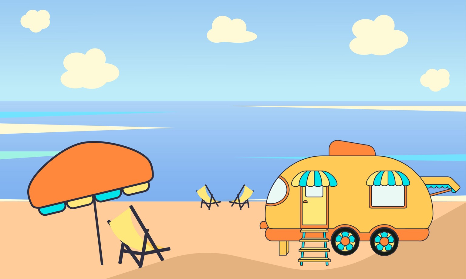 Airstream at the beach - image 1 - student project