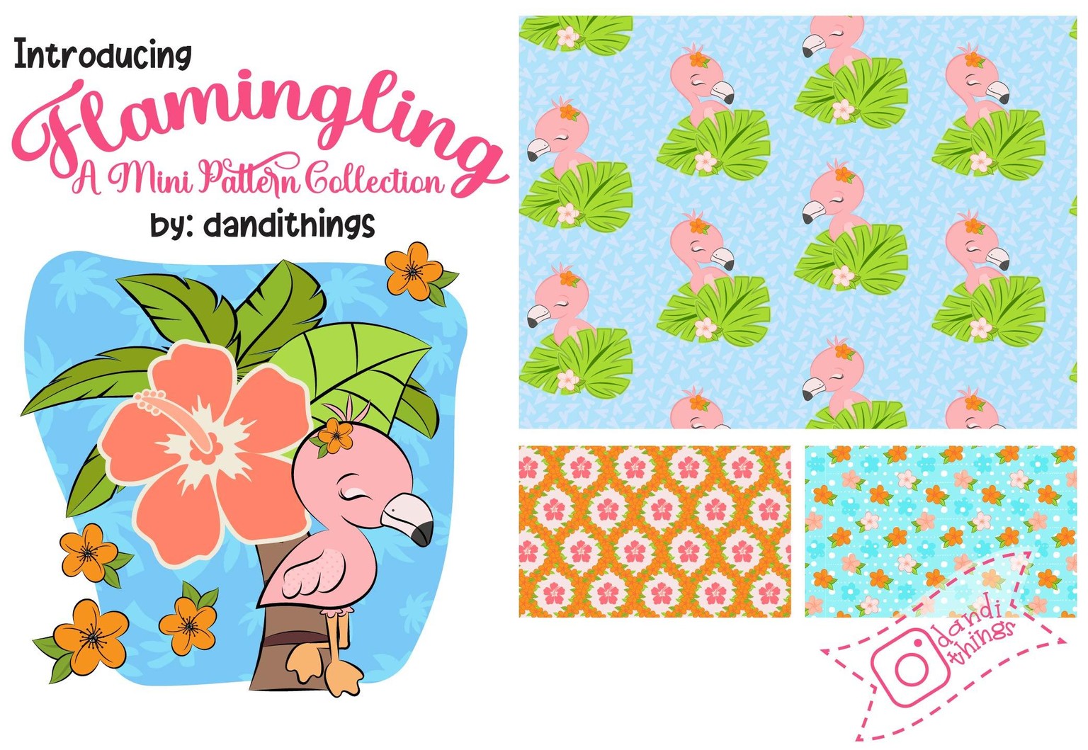 Flamingling Mini Pattern Collection - image 2 - student project