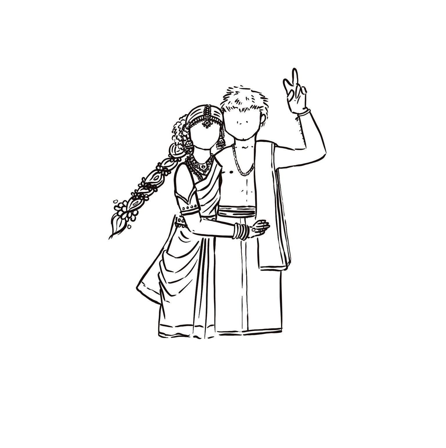 Wedding Card Illustration - image 6 - student project