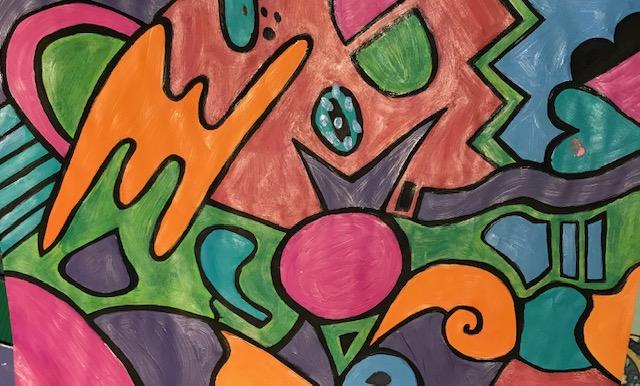 My first attempt at abstract painting - just for fun! - image 1 - student project