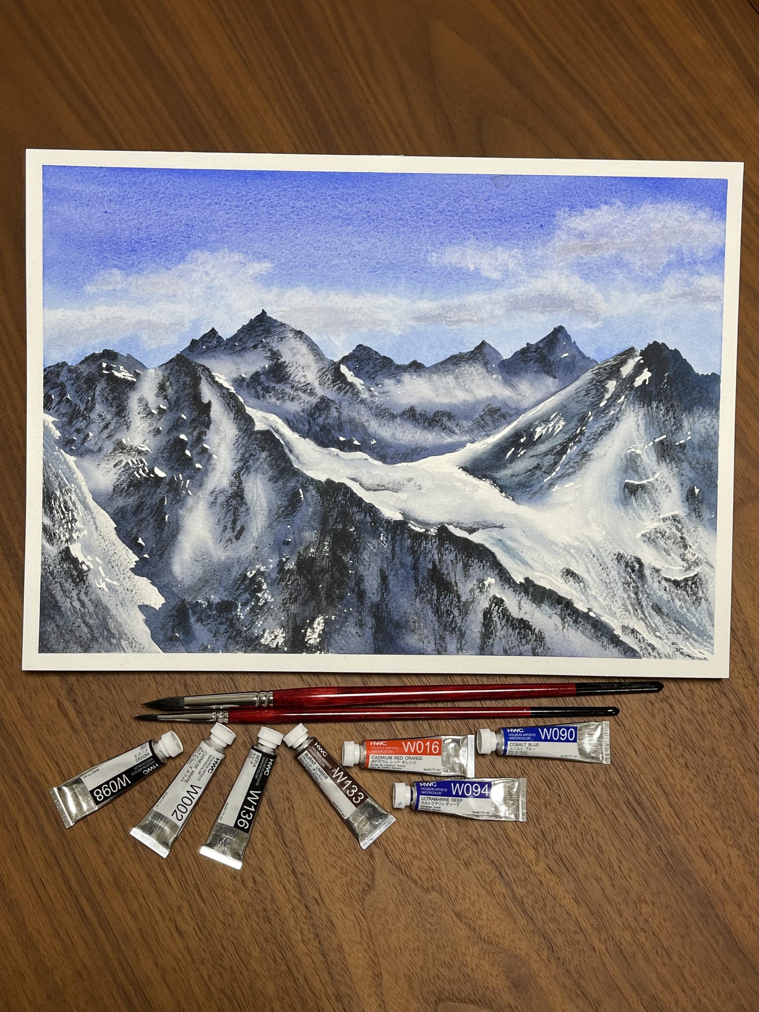 Snow sunny mountains - image 1 - student project