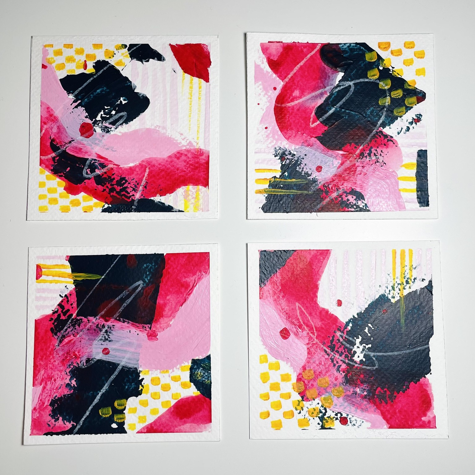 Abstract Art Class Progress - image 12 - student project