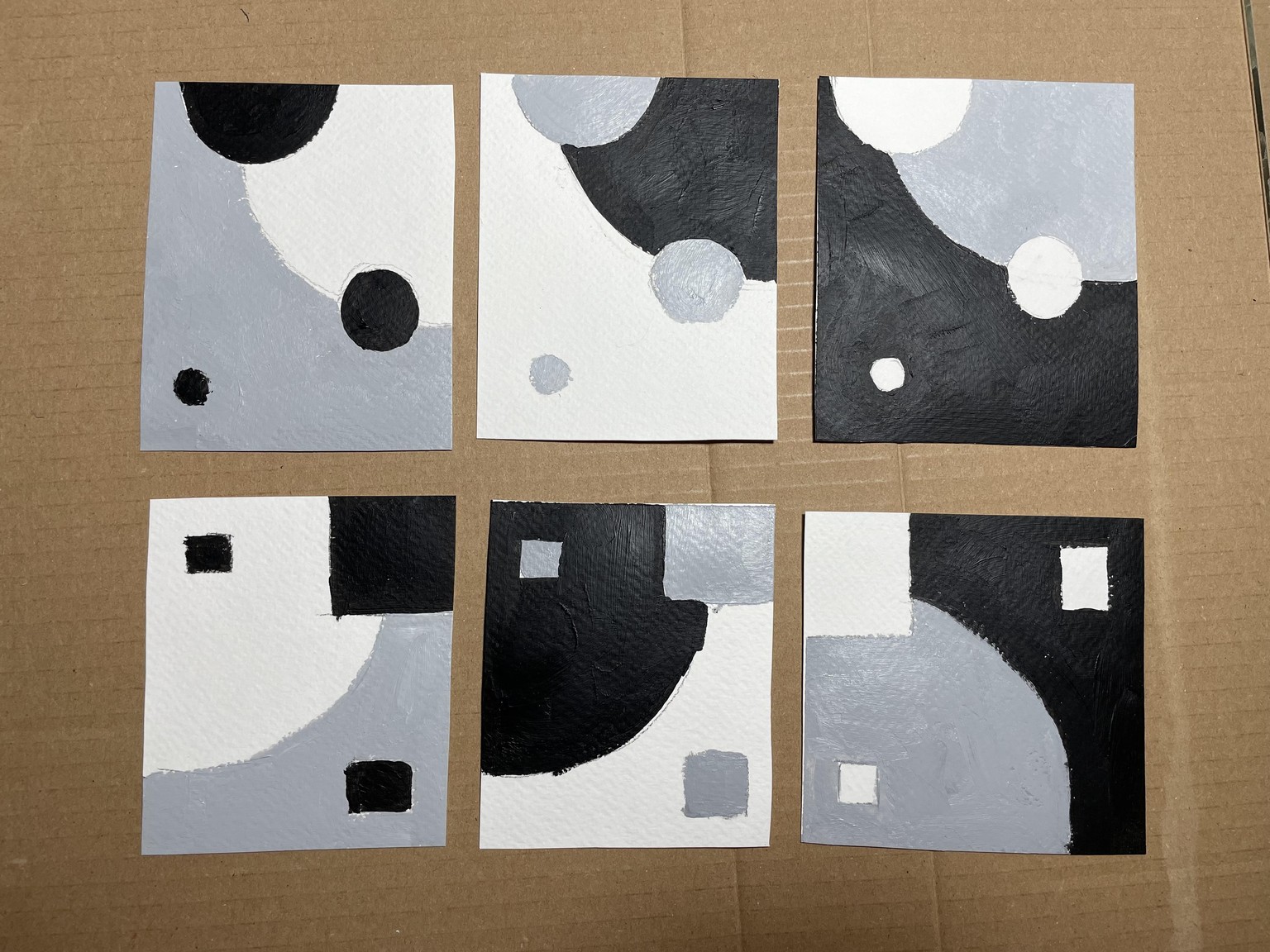 Abstract Art Class Progress - image 3 - student project