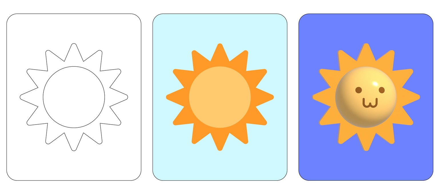 3D Icons with illustrator - First Try - image 1 - student project