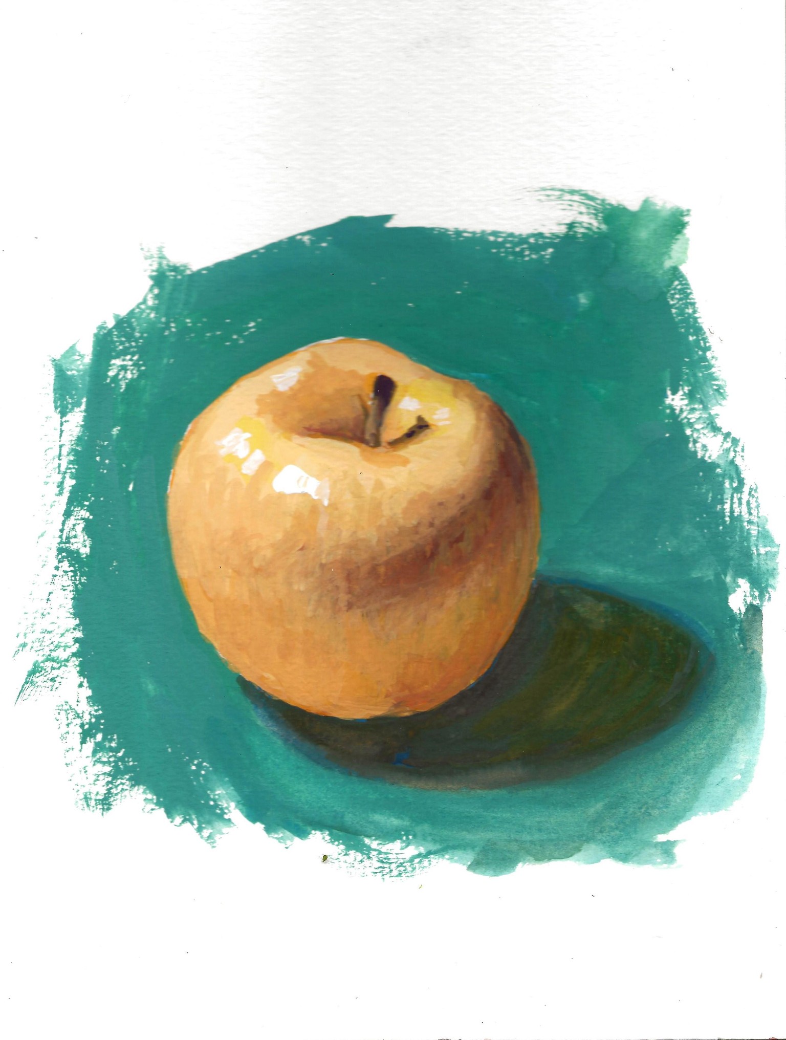 gouache apple - image 1 - student project