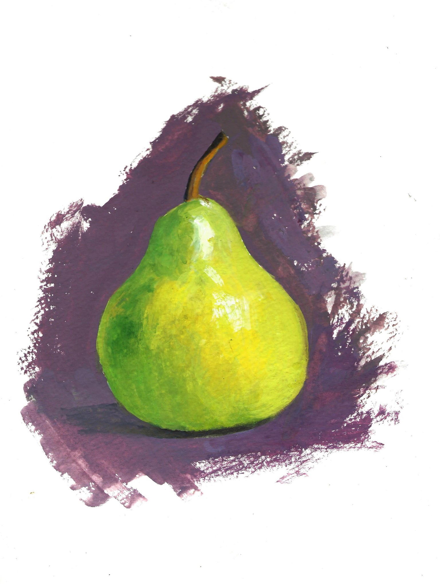 gouache apple - image 2 - student project