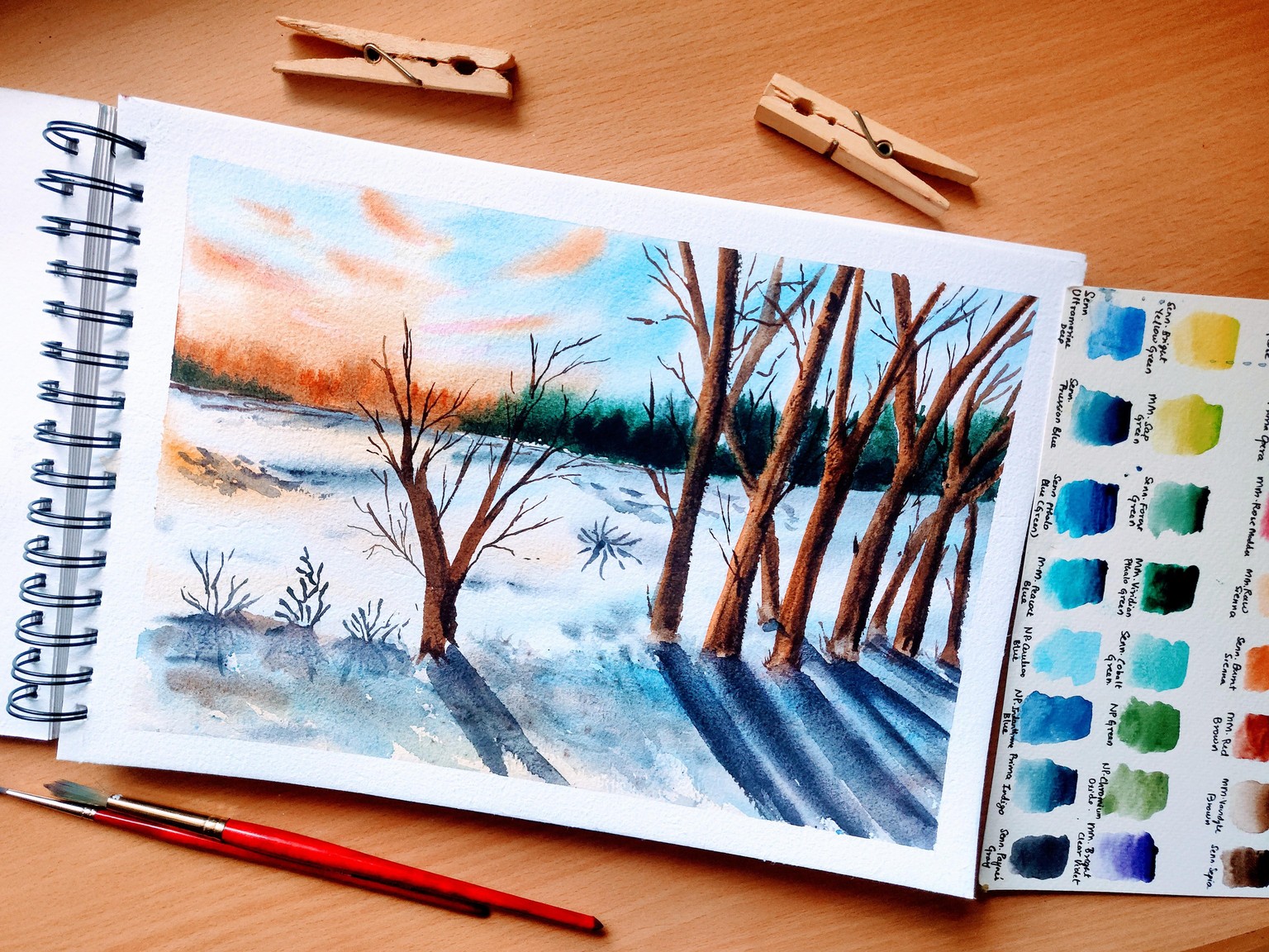 Dreamy winter sunset - image 1 - student project