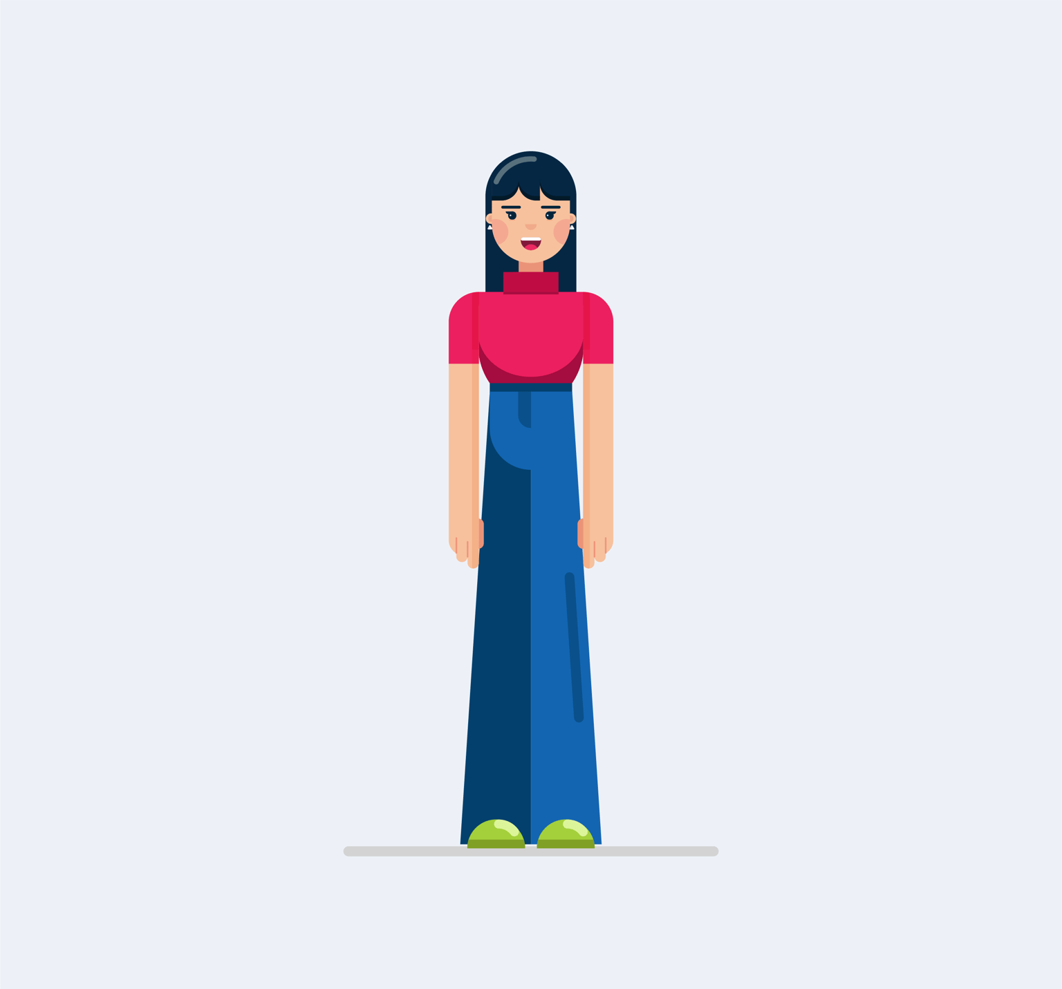 Flat illustration - image 1 - student project