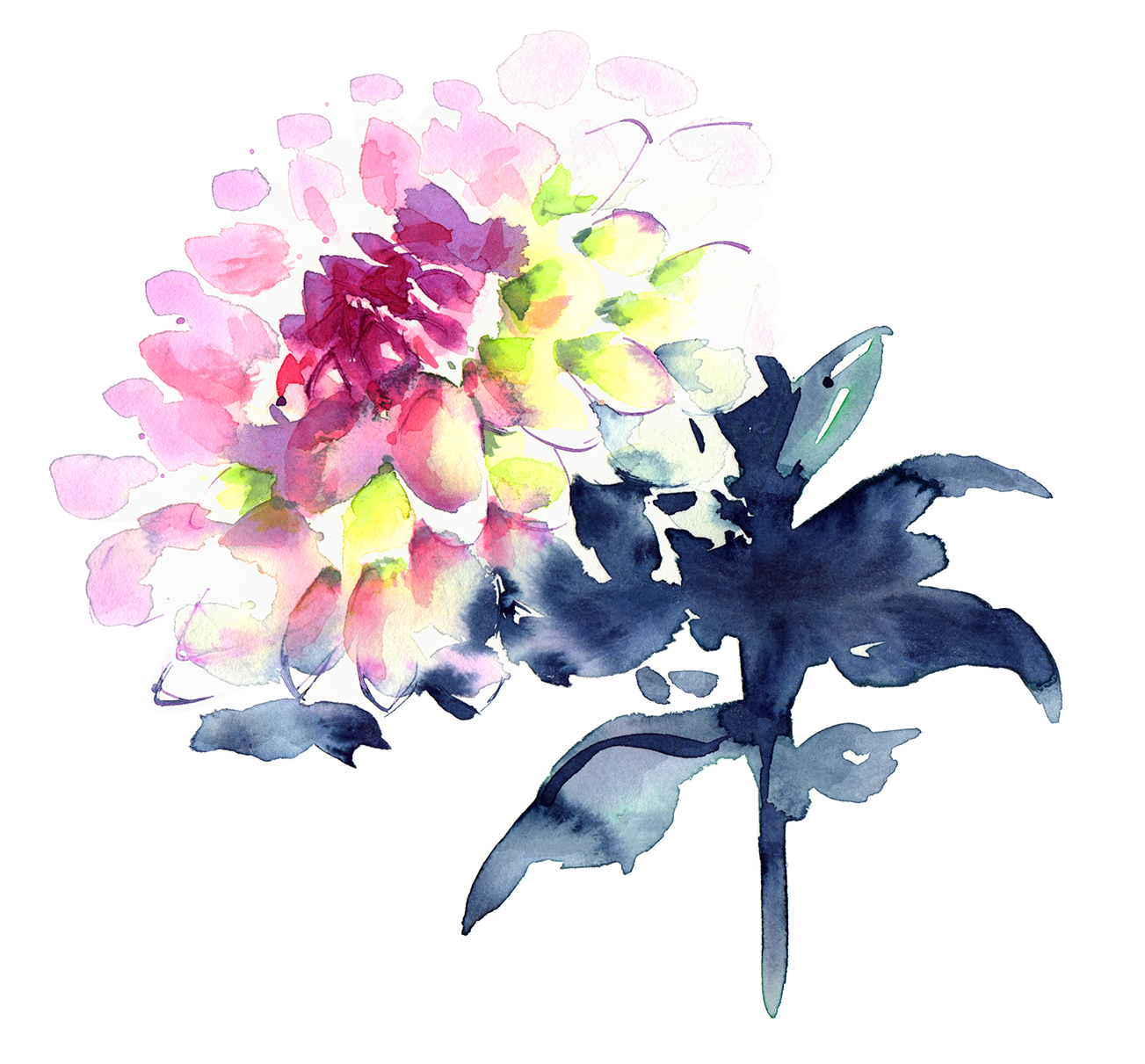 Dahlias Painterly style - image 3 - student project