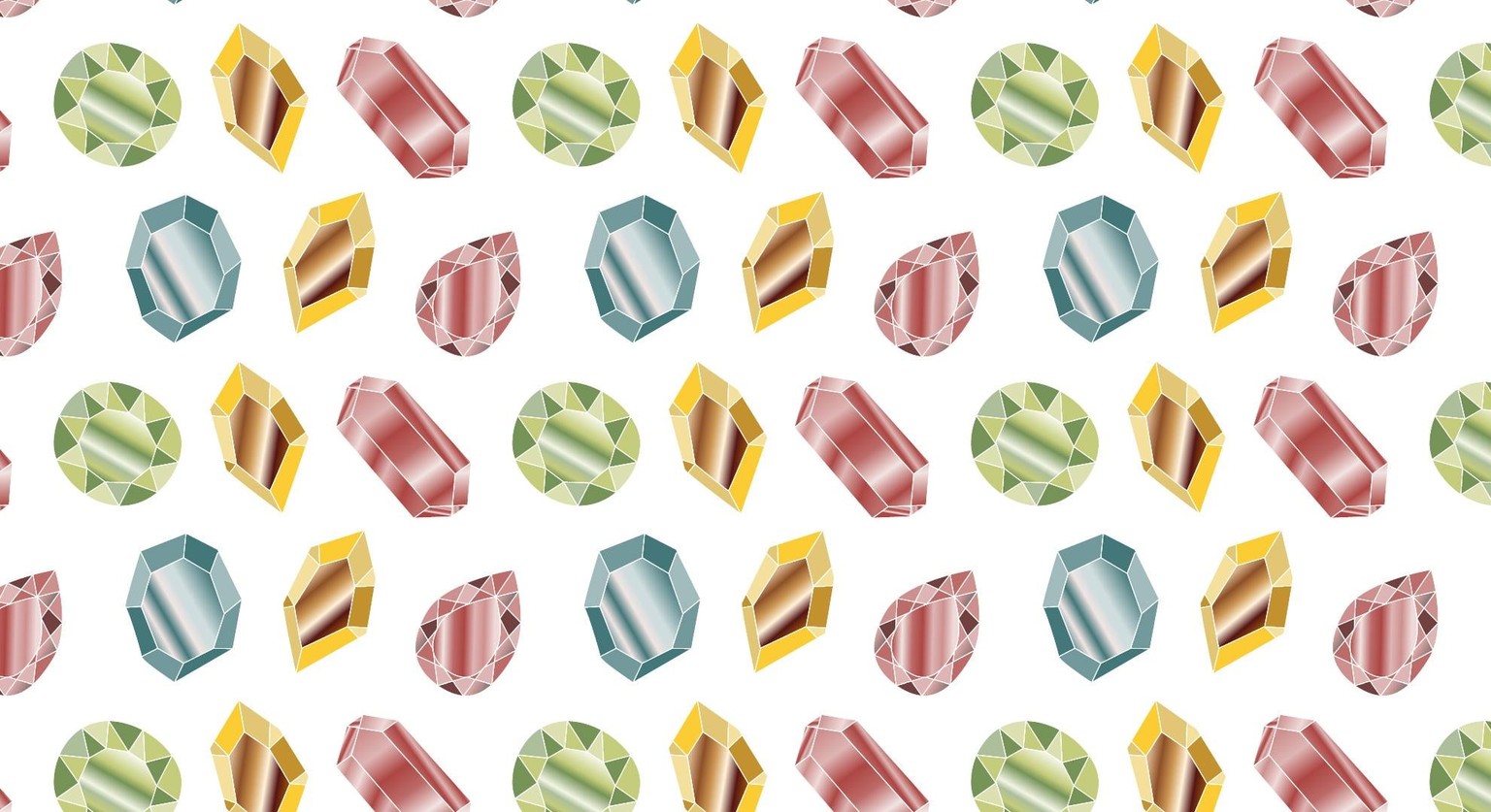 Diamond and Crystal Patterns in Adobe Illustrator - image 1 - student project
