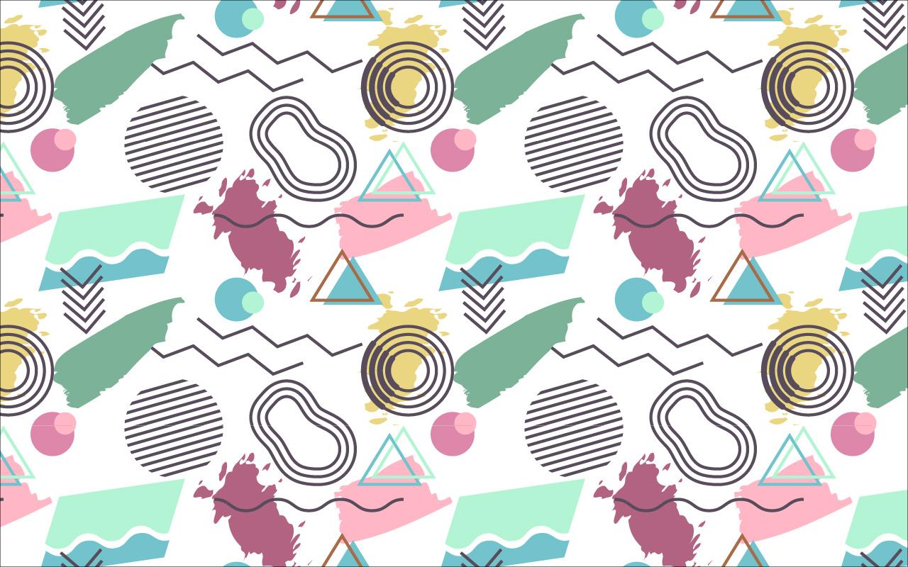Memphis Patterns in Adobe Illustrator - image 3 - student project