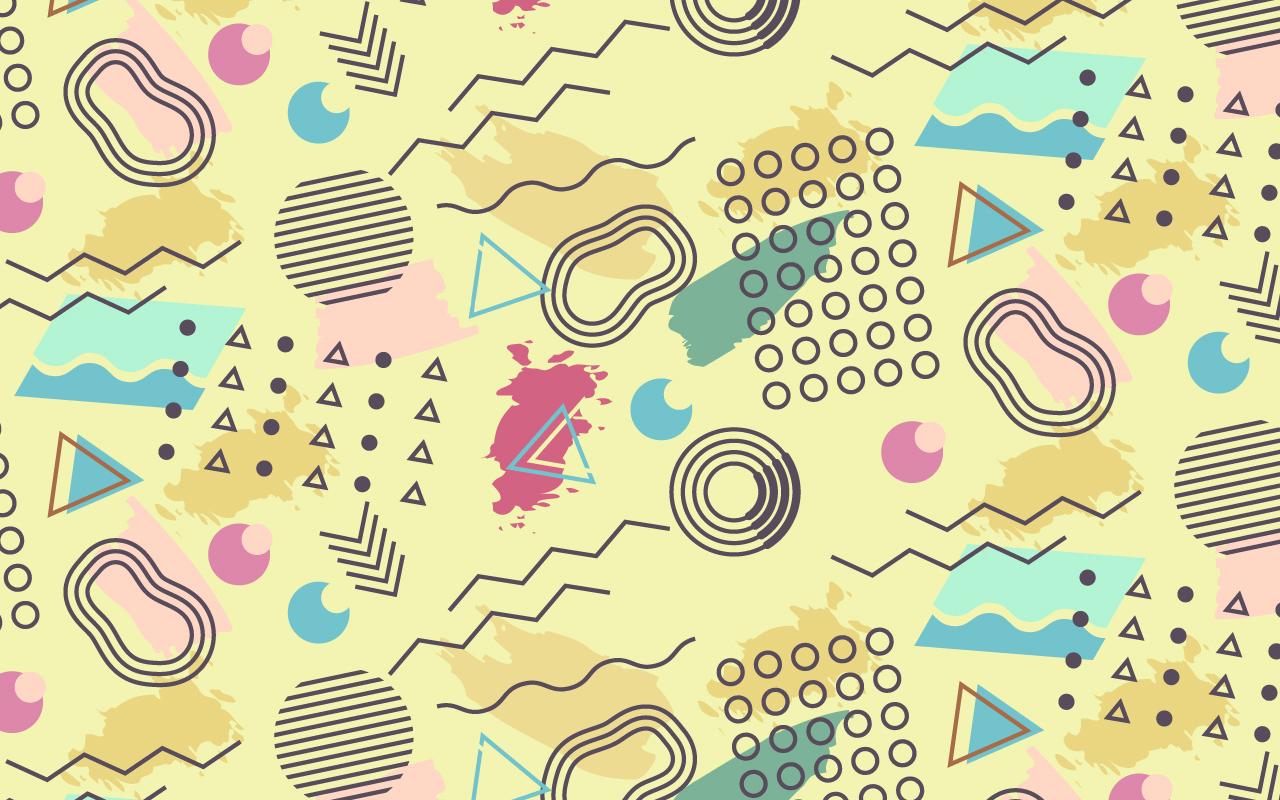 Memphis Patterns in Adobe Illustrator - image 1 - student project