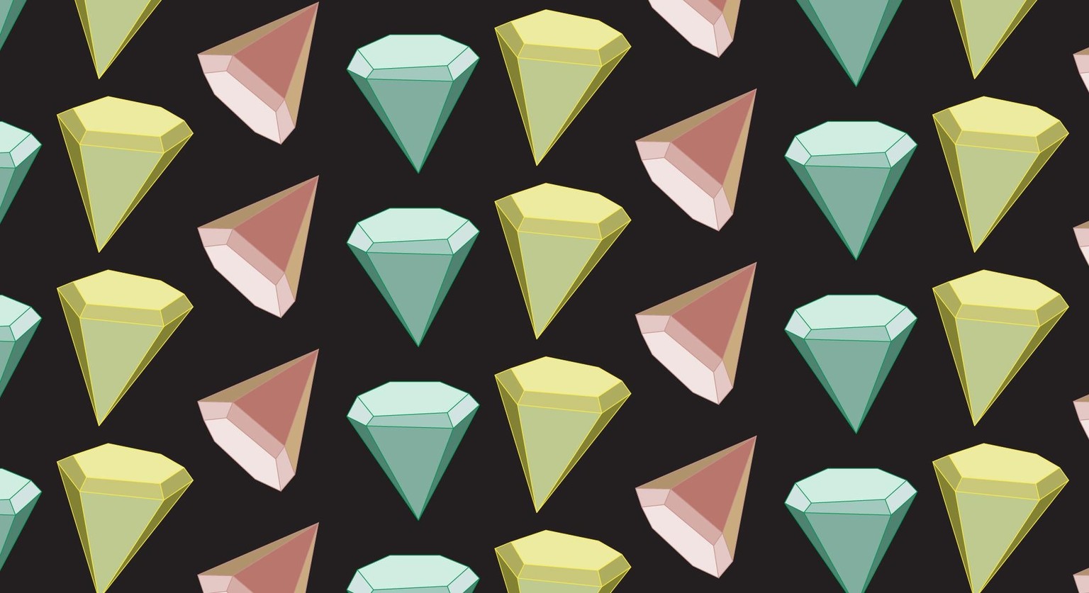 Diamond and Crystal Patterns in Adobe Illustrator - image 9 - student project