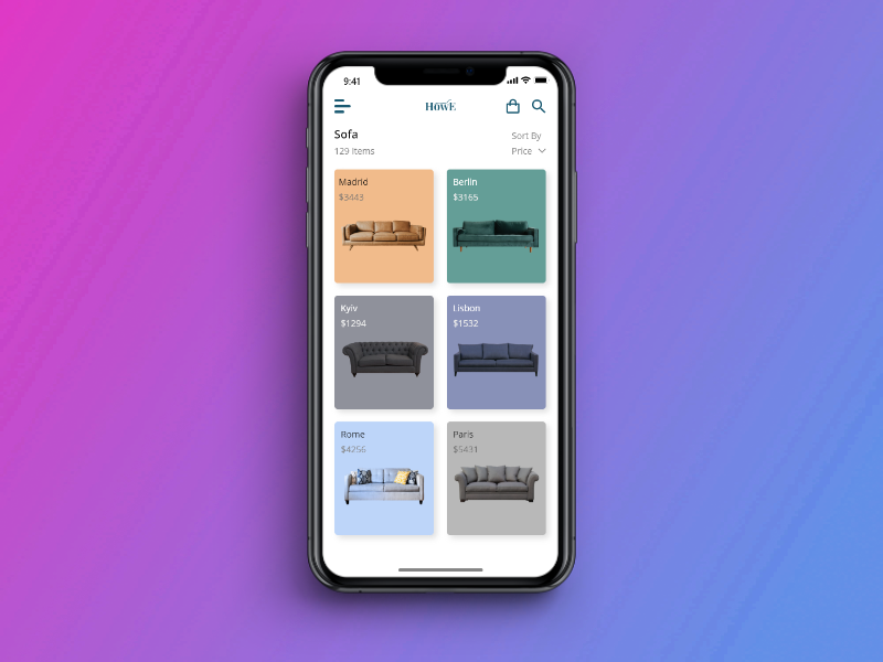Howe Mobile App - image 2 - student project