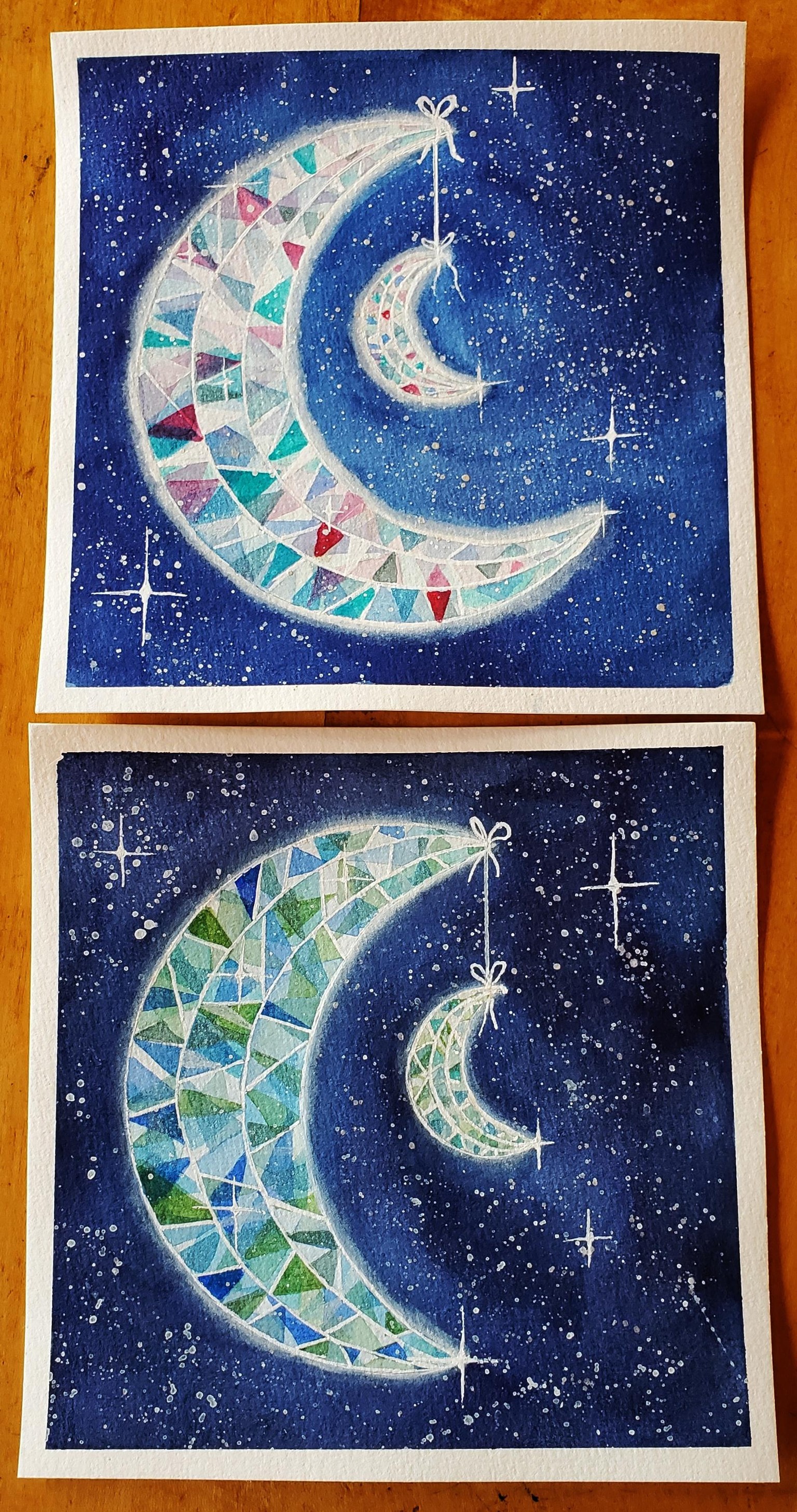 Celestial Gemstone Crescent Moon - image 1 - student project