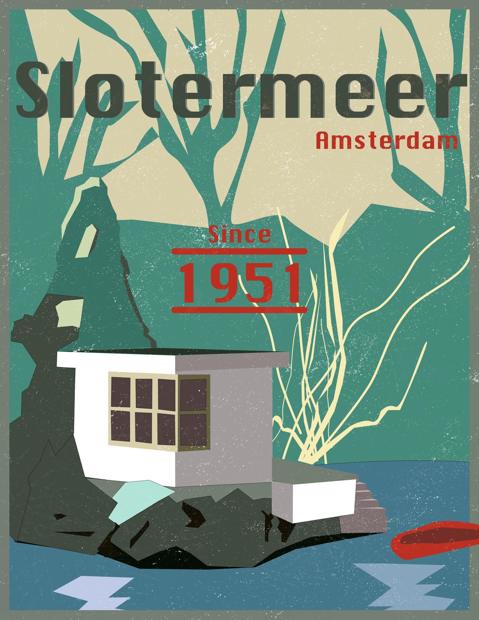 Amsterdam Vintage Poster - image 1 - student project