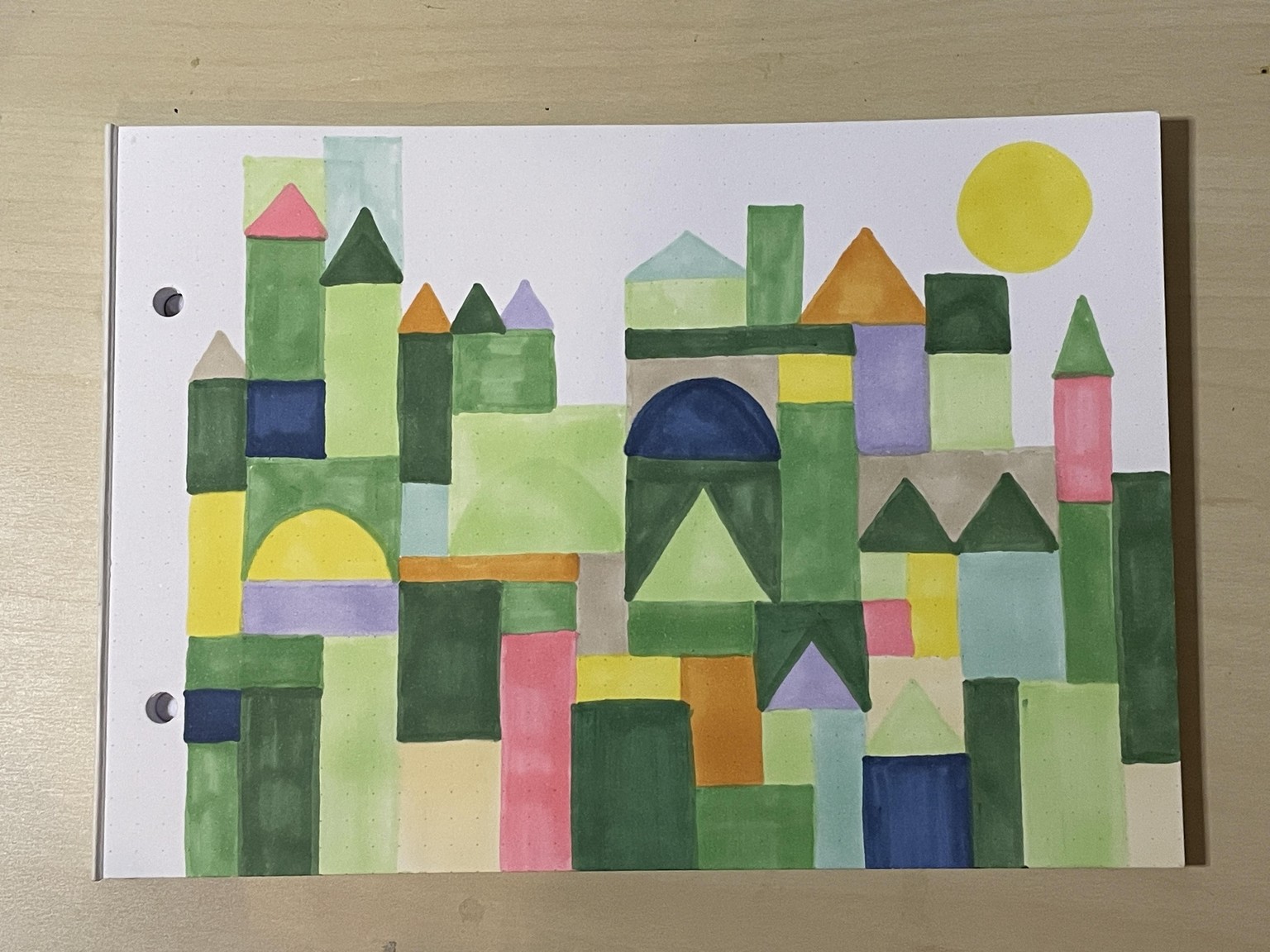 Paul Klee inspired castle - image 1 - student project