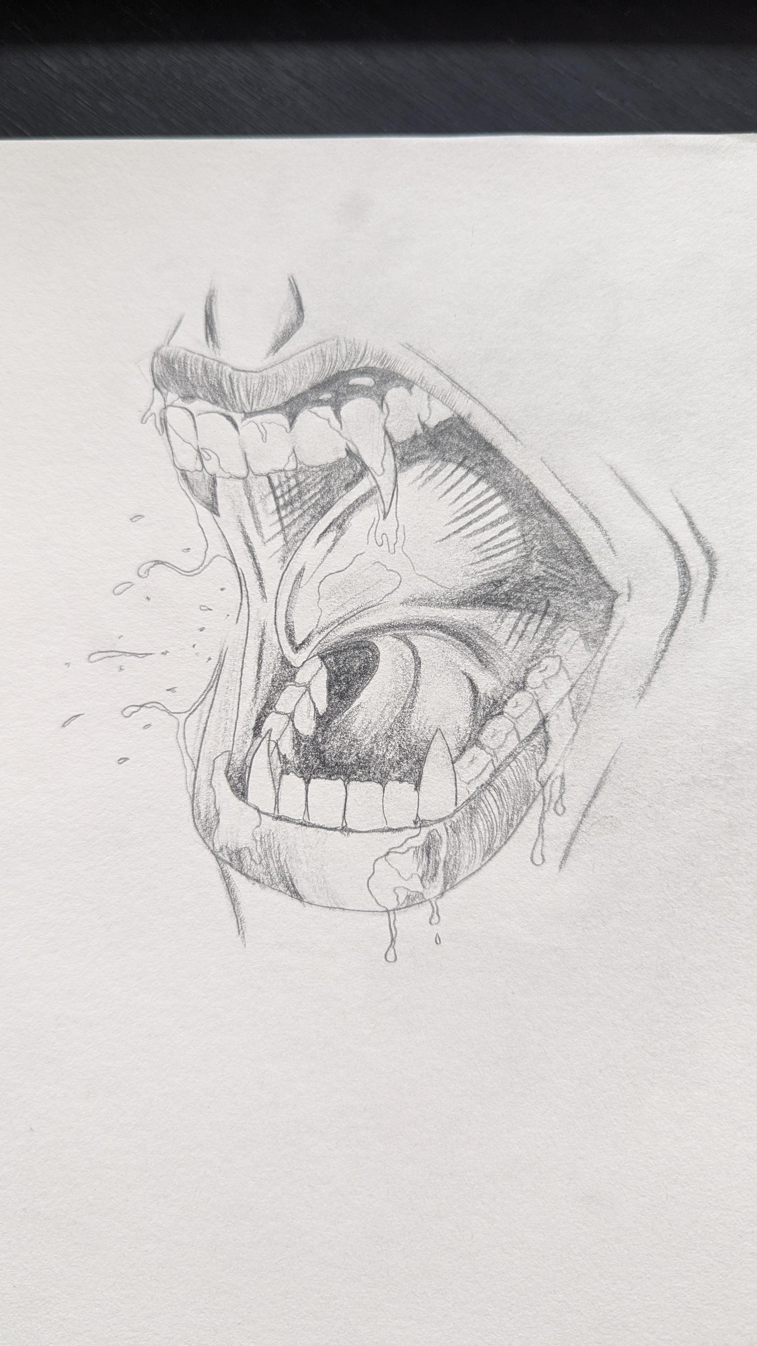 Drawing mouth - first time - image 1 - student project