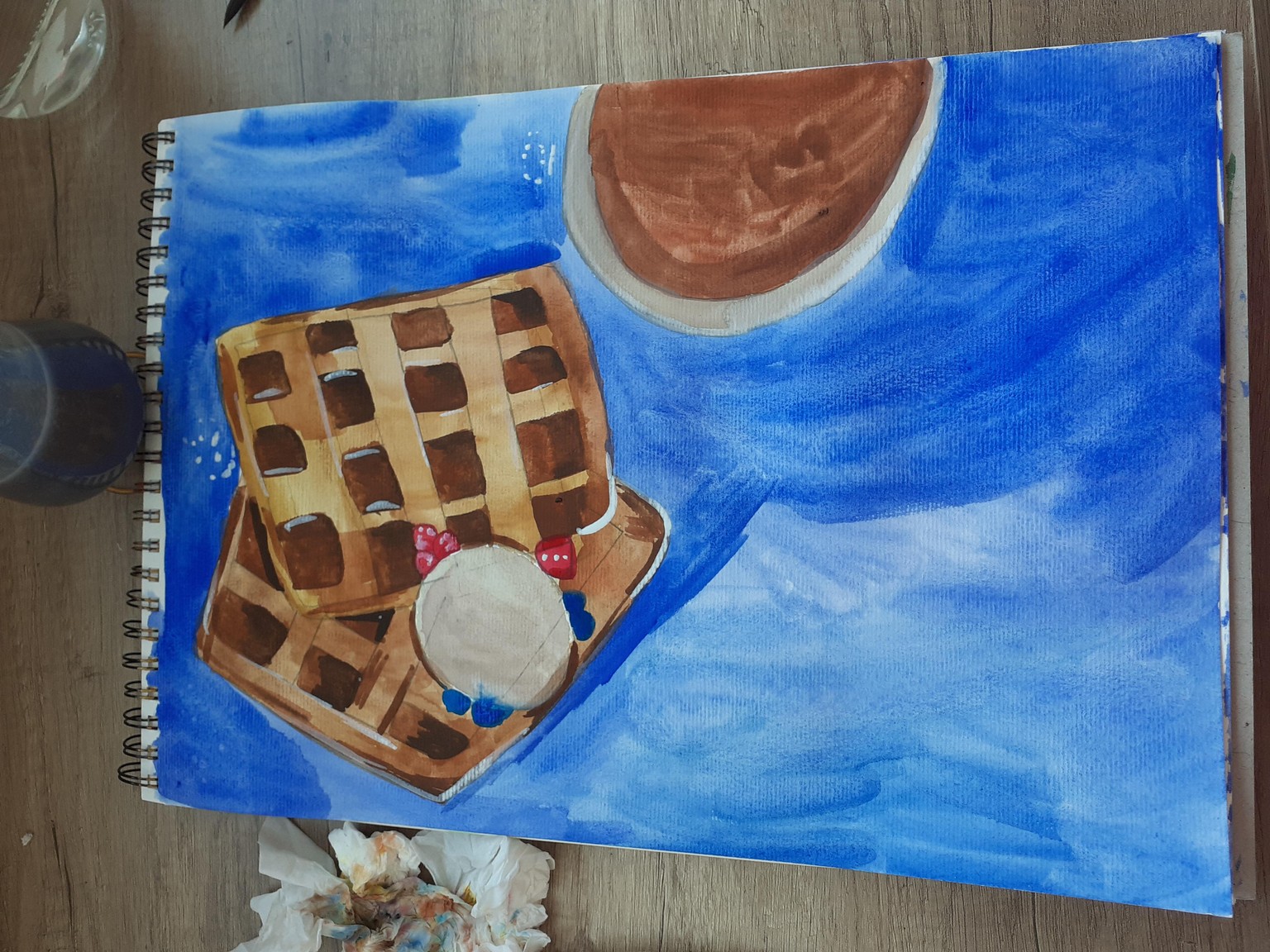 Watercolor desserts painting. - image 1 - student project