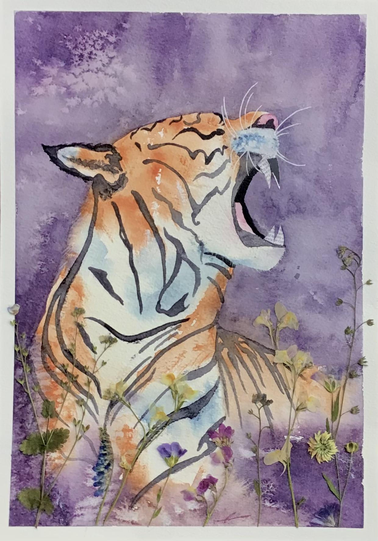 Tiger collage - image 1 - student project