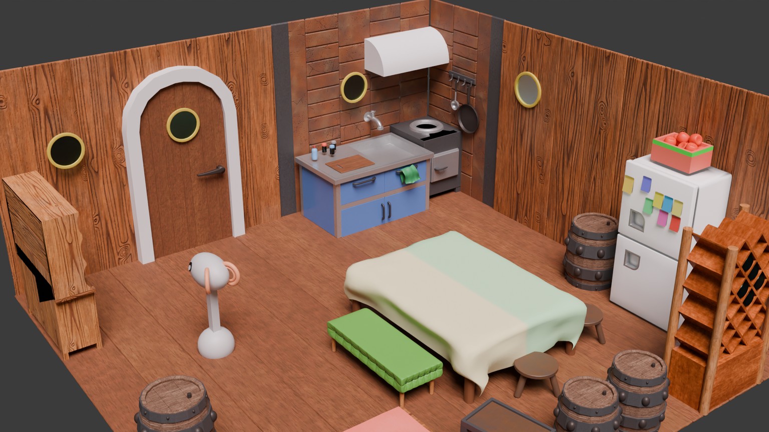 Ship's kitchen - image 2 - student project