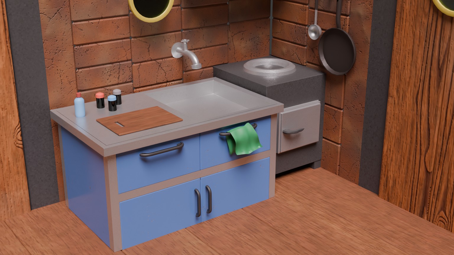 Ship's kitchen - image 4 - student project