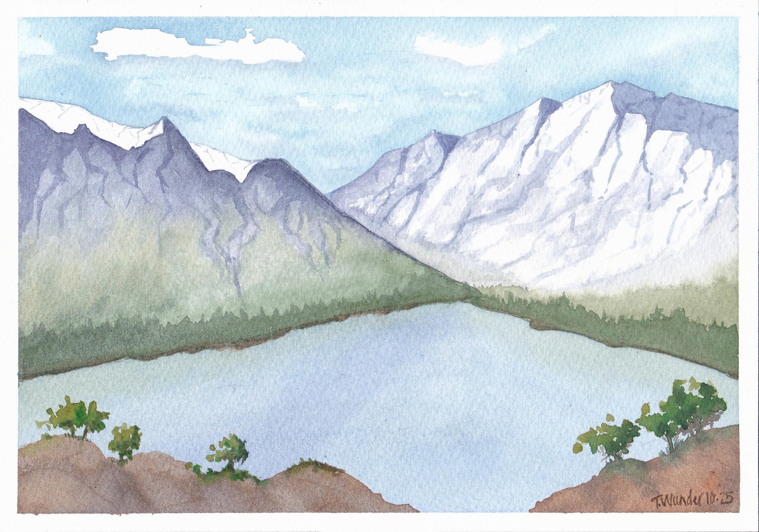 Mountains and Lake - image 1 - student project
