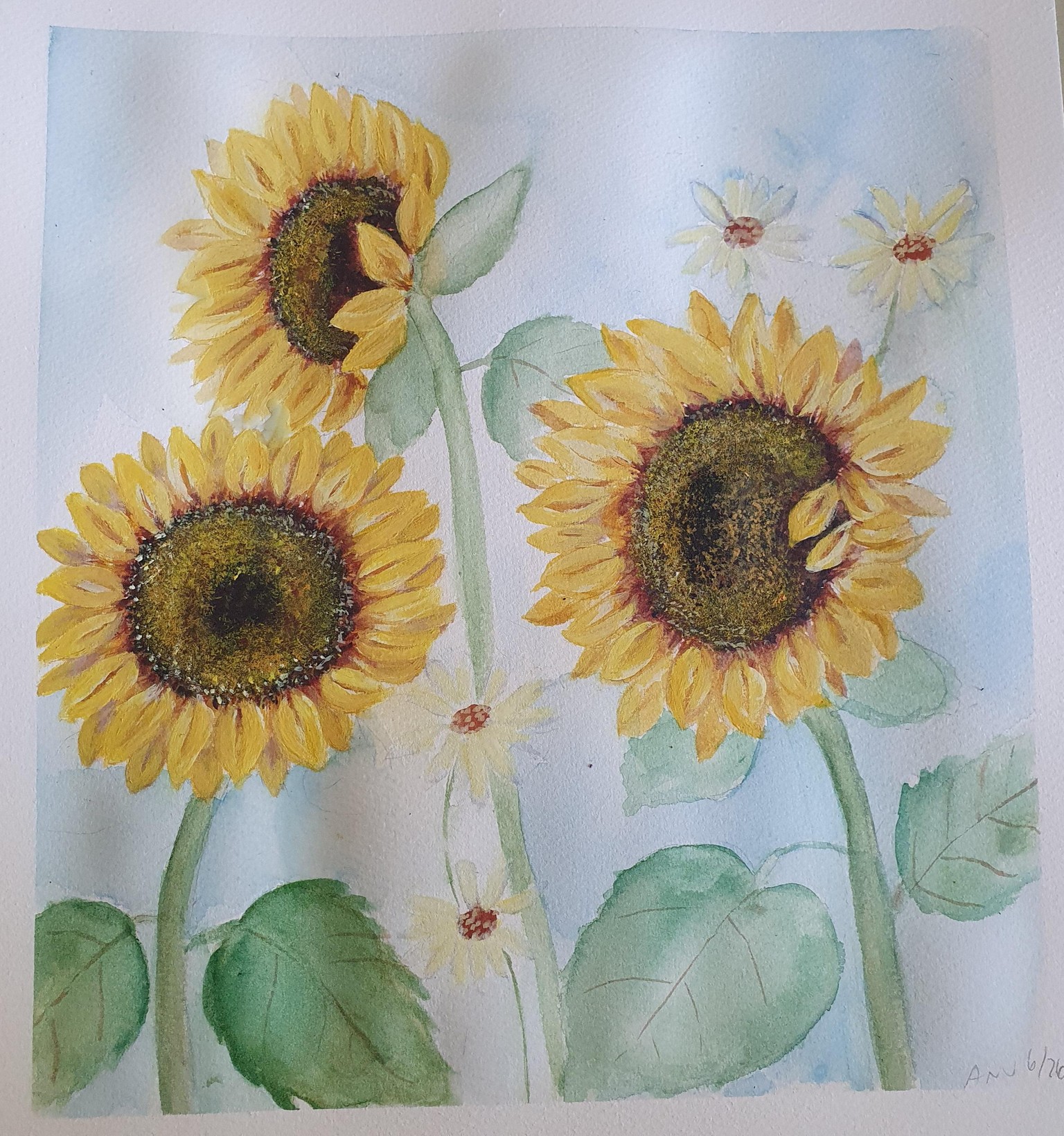 Sunflowers painting :)) - image 1 - student project