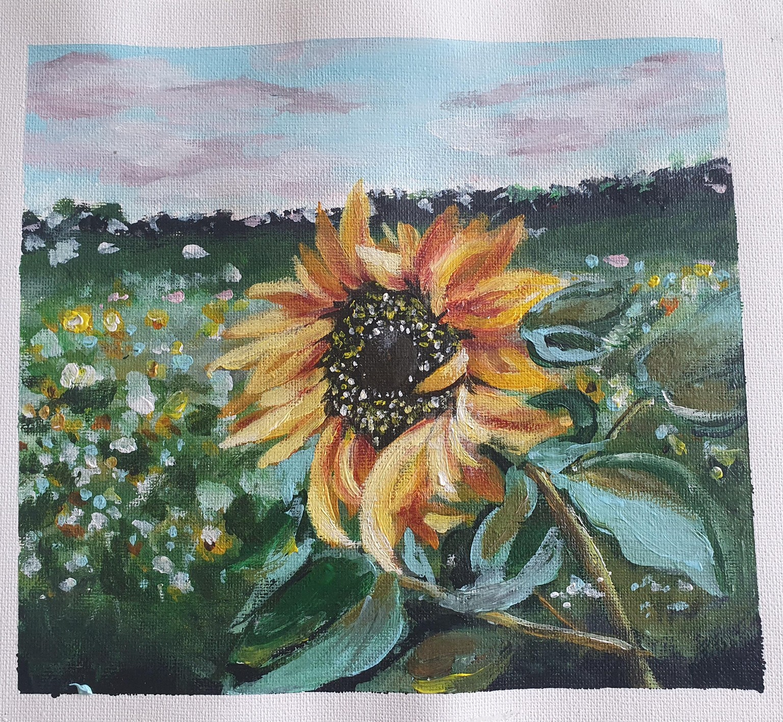 Acrylic art semi abstract:) - image 1 - student project