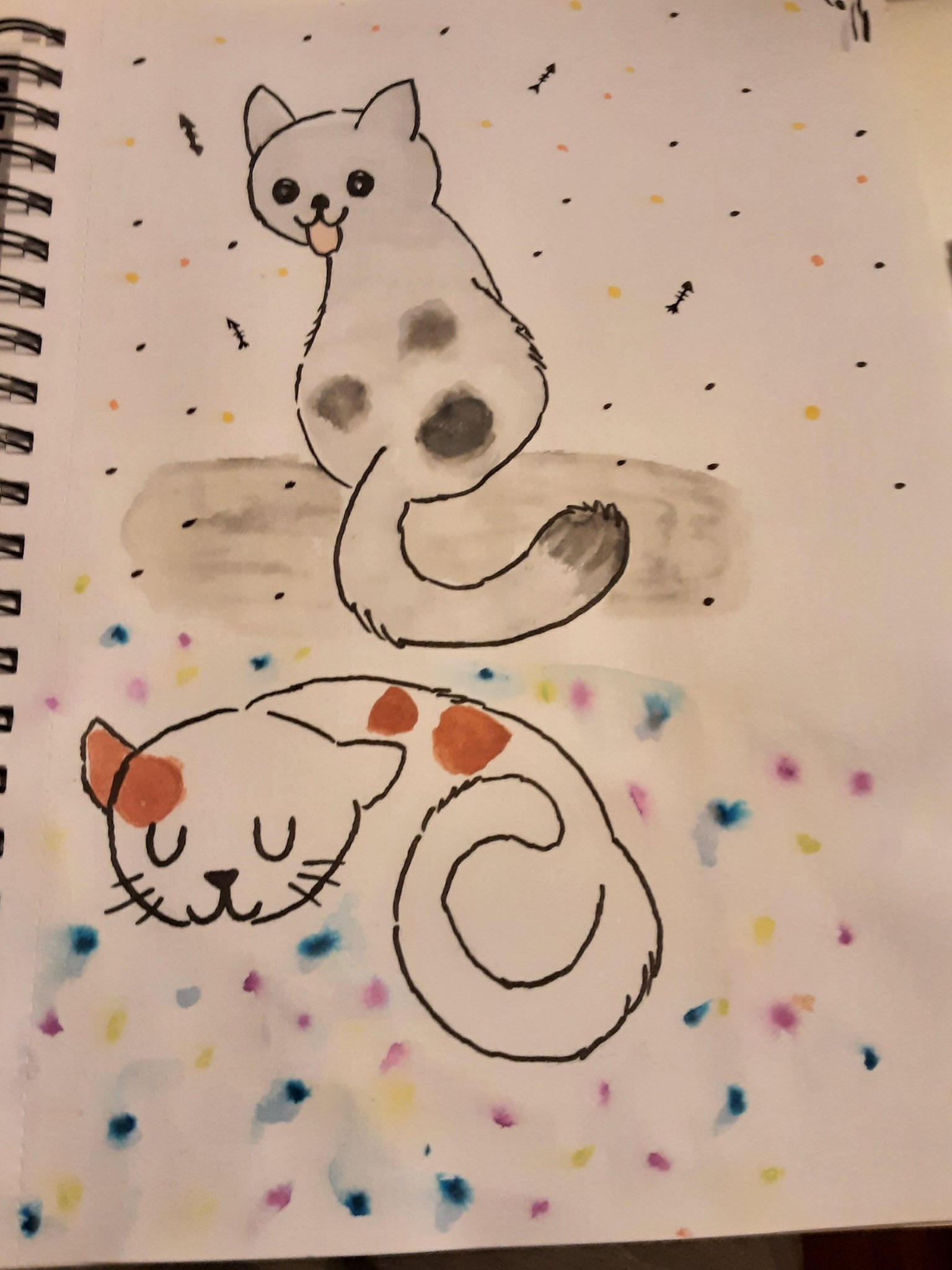 Thank you I love creating these cats in your lesson - image 1 - student project