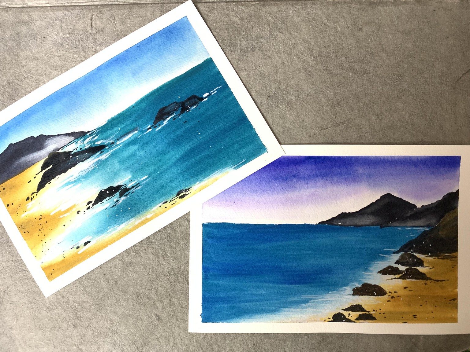 Watercolor Seascapes! - image 1 - student project