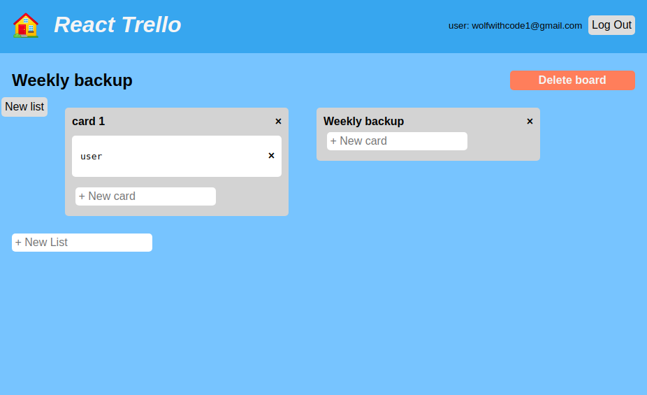My first React app - image 3 - student project