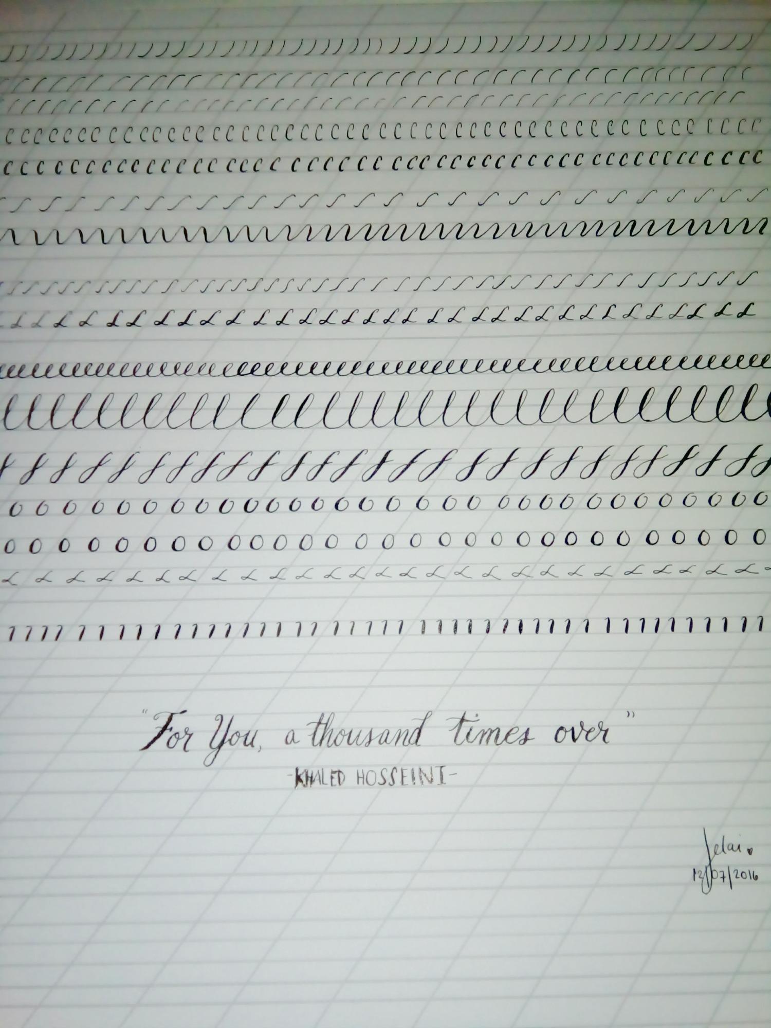 10 Day Calligraphy Challenge - image 1 - student project